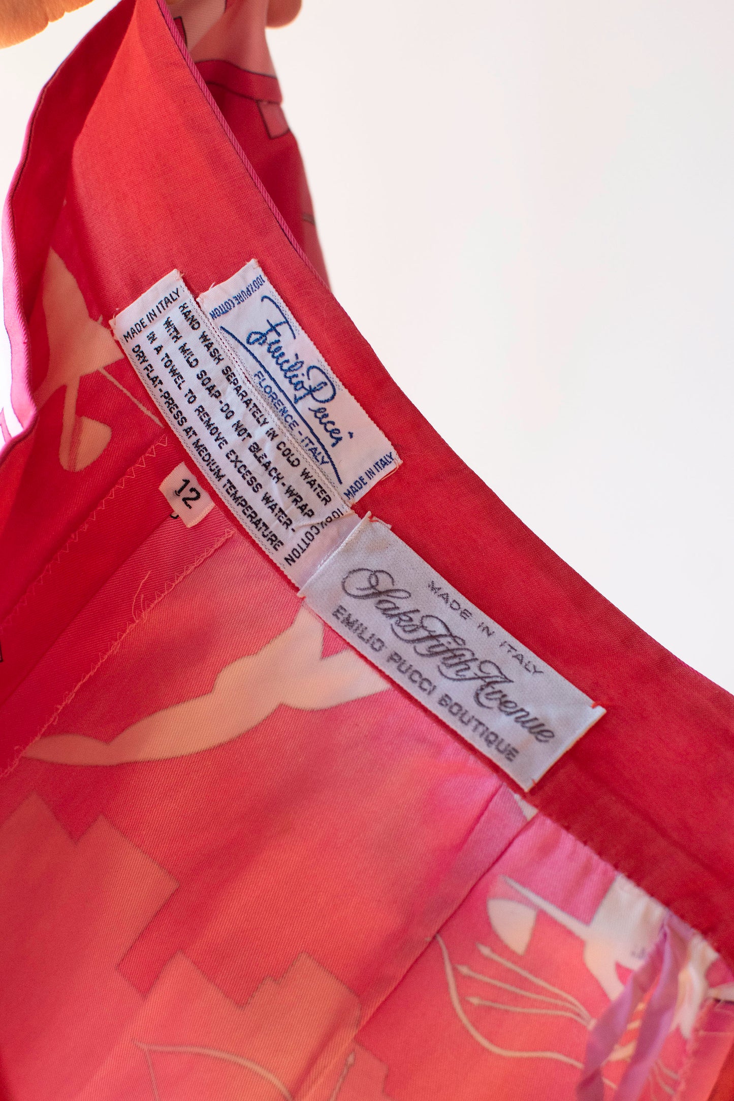 1960s Archer Print Skirt | Emilio Pucci
