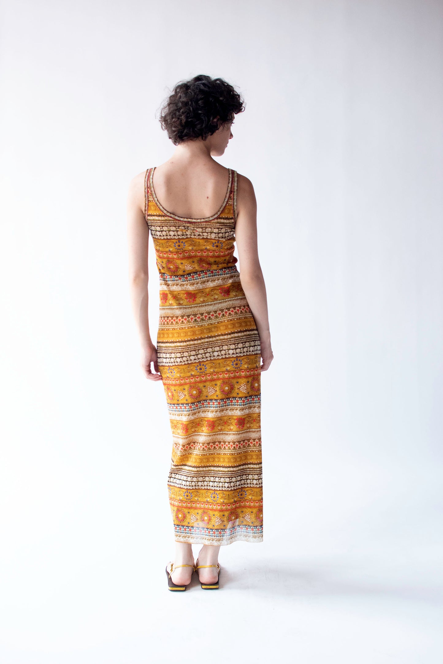 Jewel Print Mesh Dress| Jean Paul Gaultier