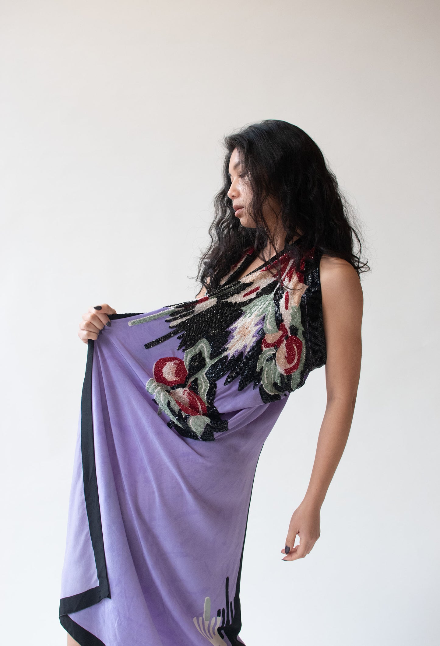 1980s Beaded Silk Caftan | Michaele Vollbracht