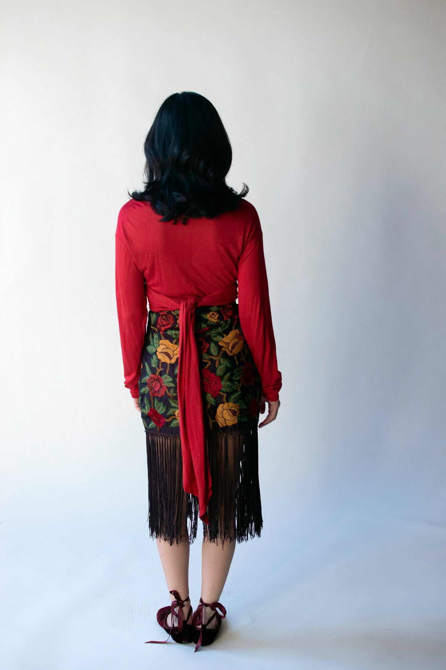 Piano Shawl Skirt | Romeo Gigli for Callaghan 1990s