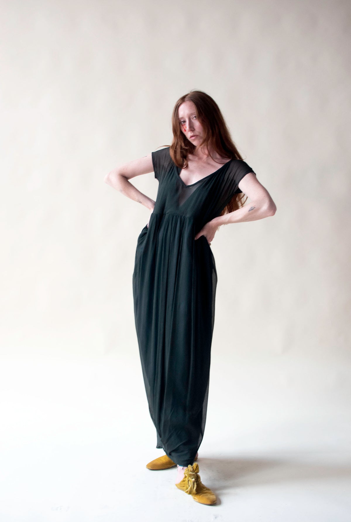 1990s Chiffon Dress | Romeo Gigli