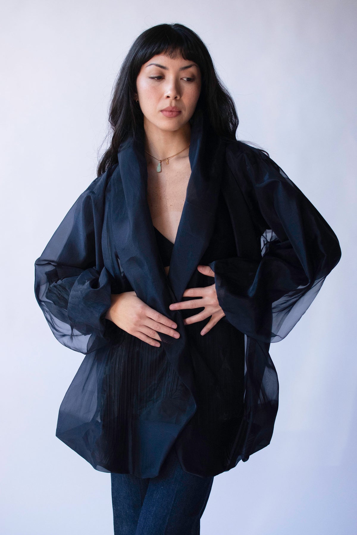 Navy Jacket | Issey Miyake