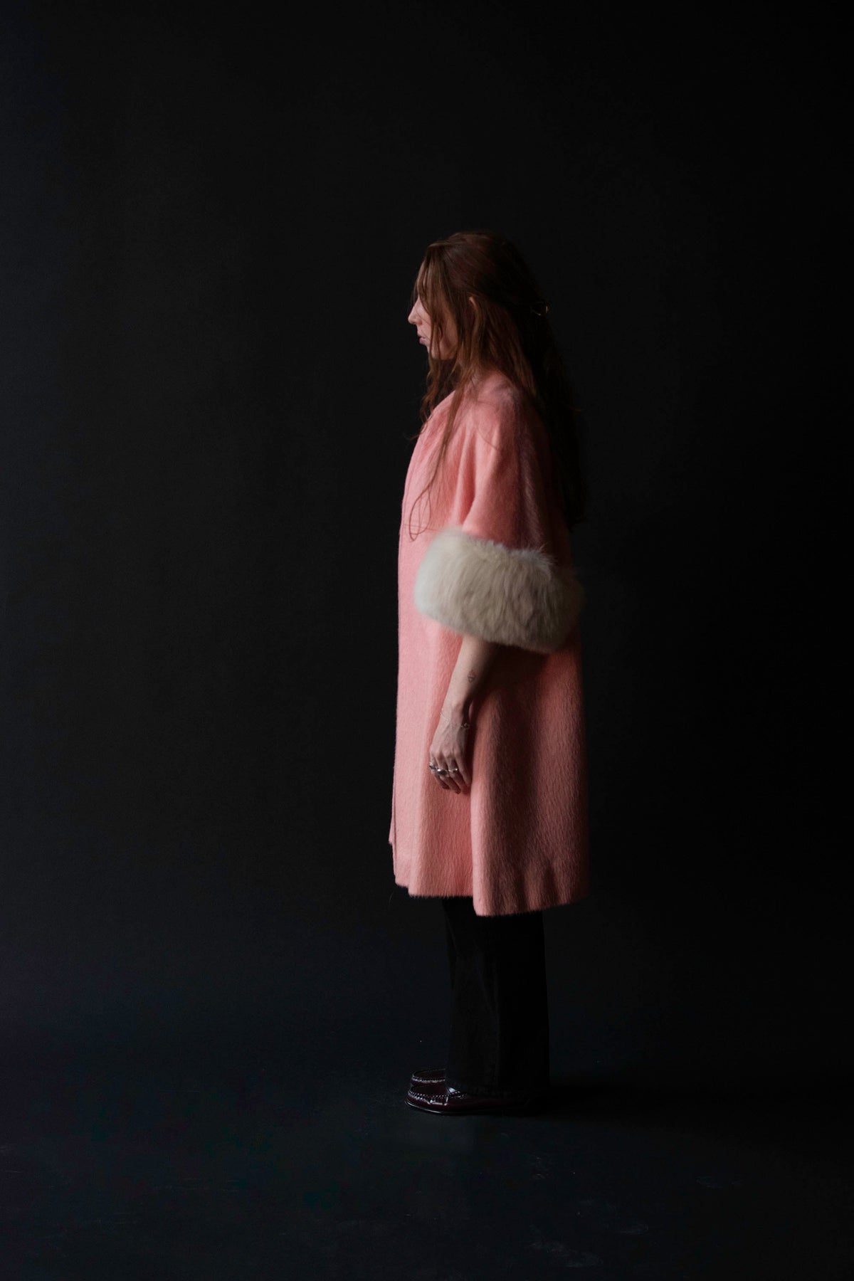 1960s Bubblegum Pink Mohair Coat