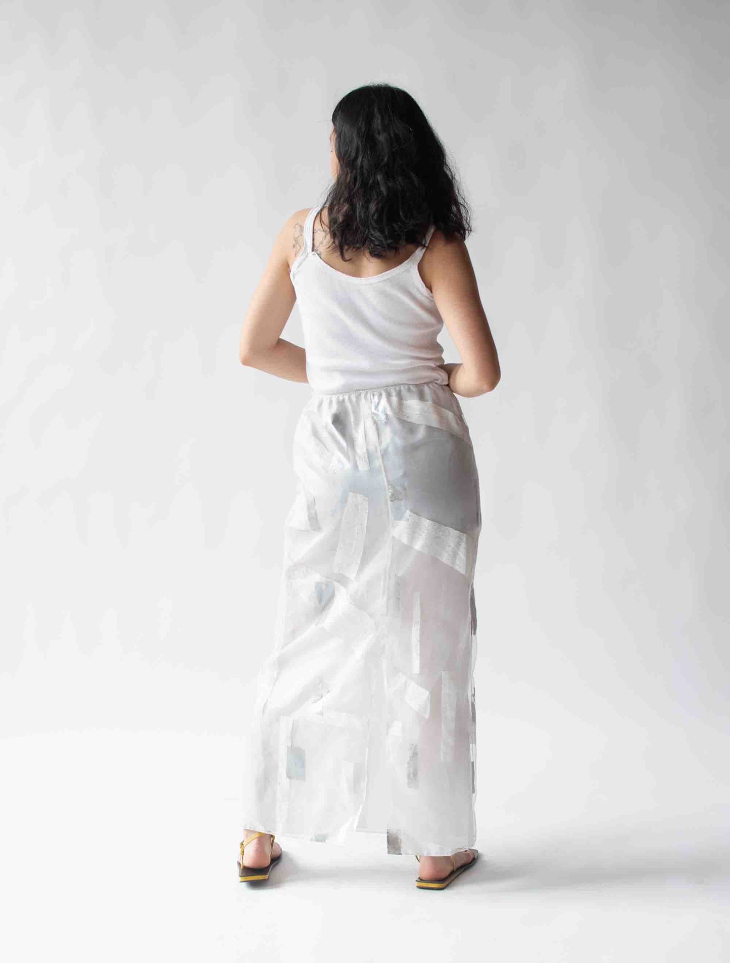 1990s Sheer Printed Skirt | Krizia