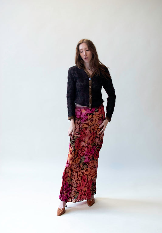 Devoré Velvet Skirt | Voyage Invest in the Original