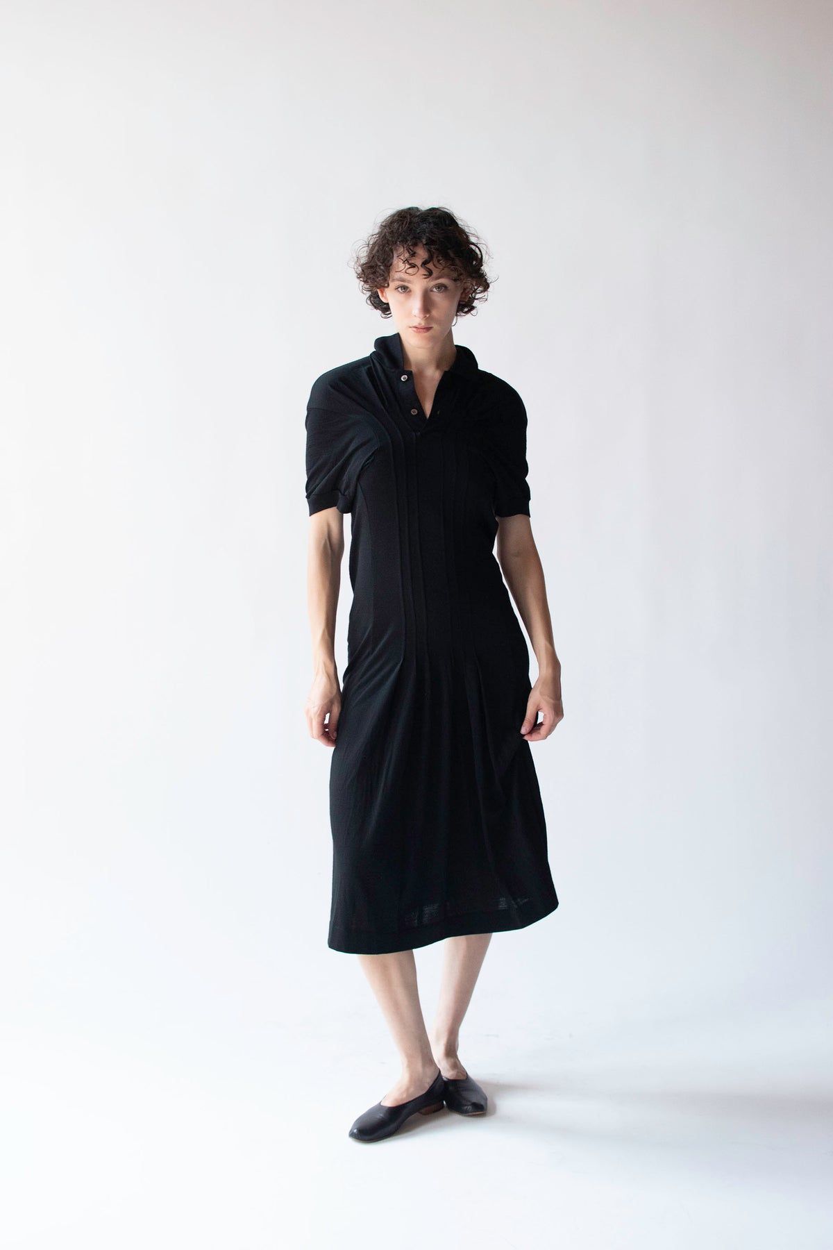 Black wool dresss | Comme des Garçons