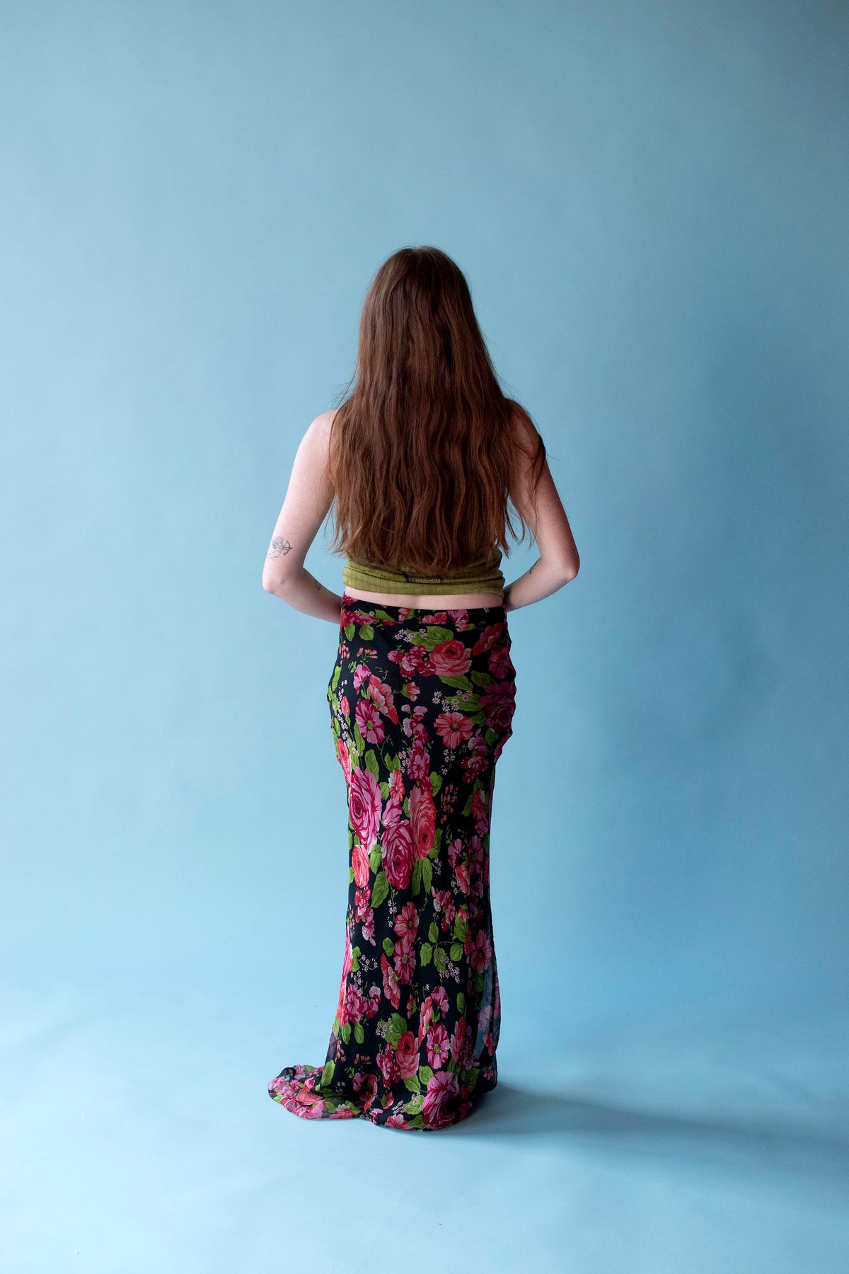 Bias Cut Floral Print Skirt | Anna Molinari