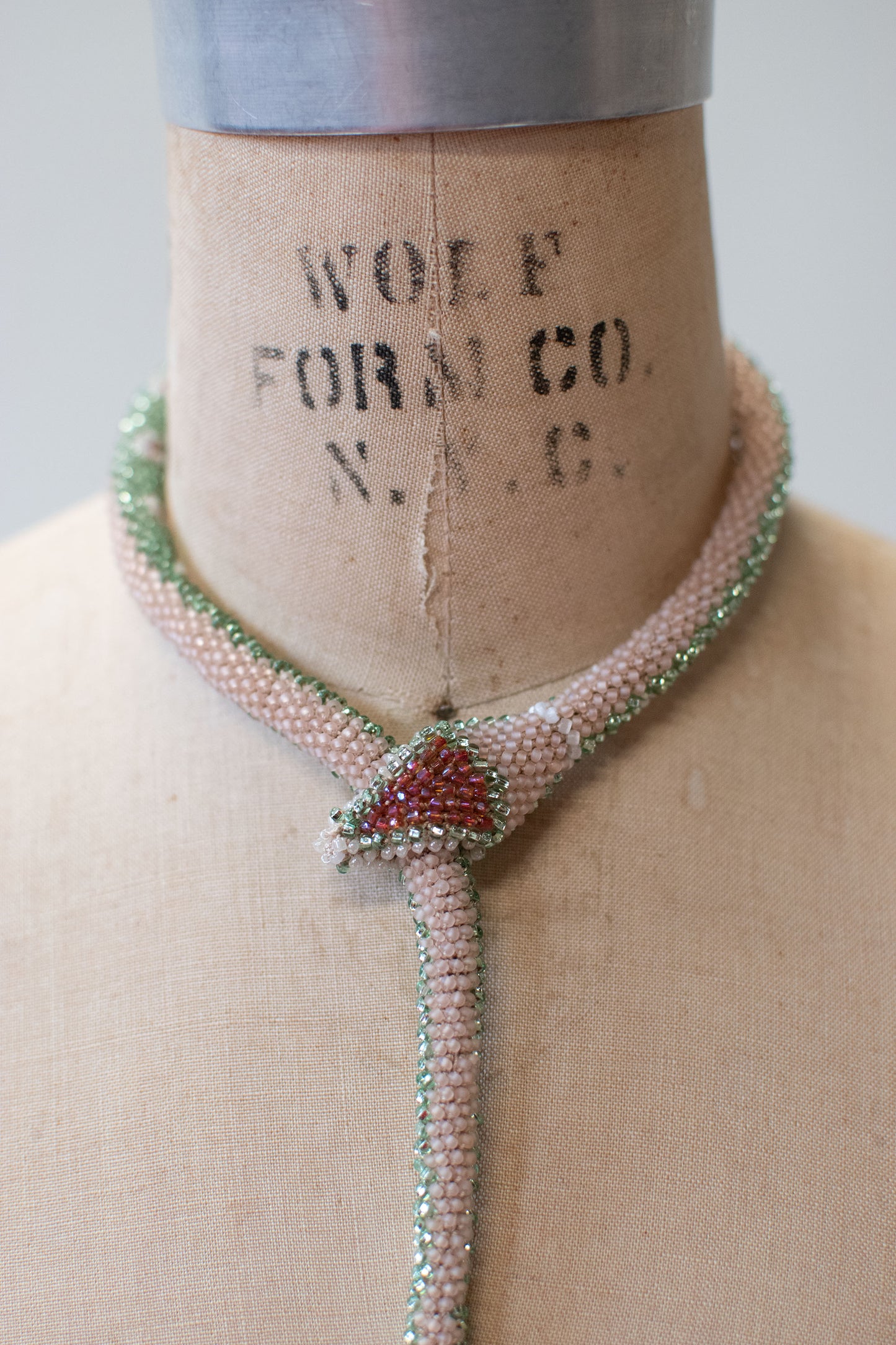 Bead Crochet Snake | Mint Flower
