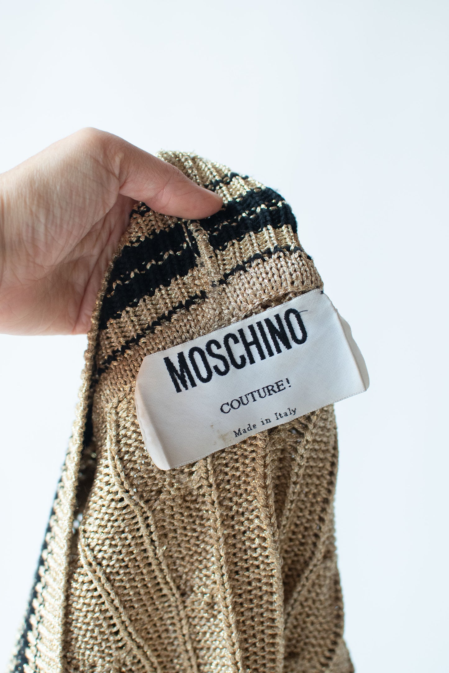 Cable Knit Bolero | Moschino Couture!
