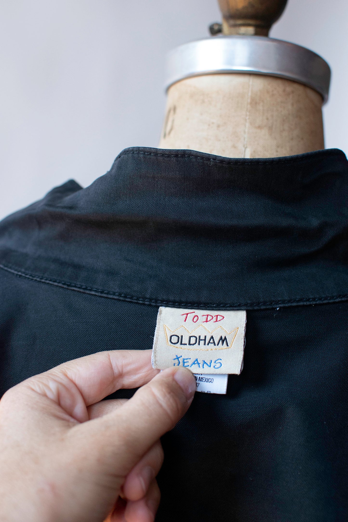 Black Denim Jacket | Todd Oldham Jeans
