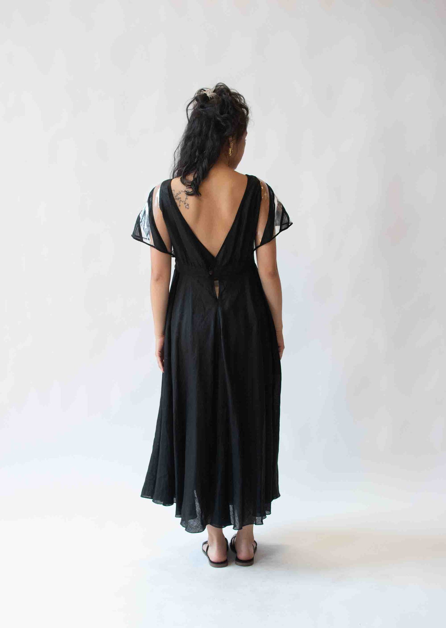 1970s Futuristic Linen Dress | Fendi