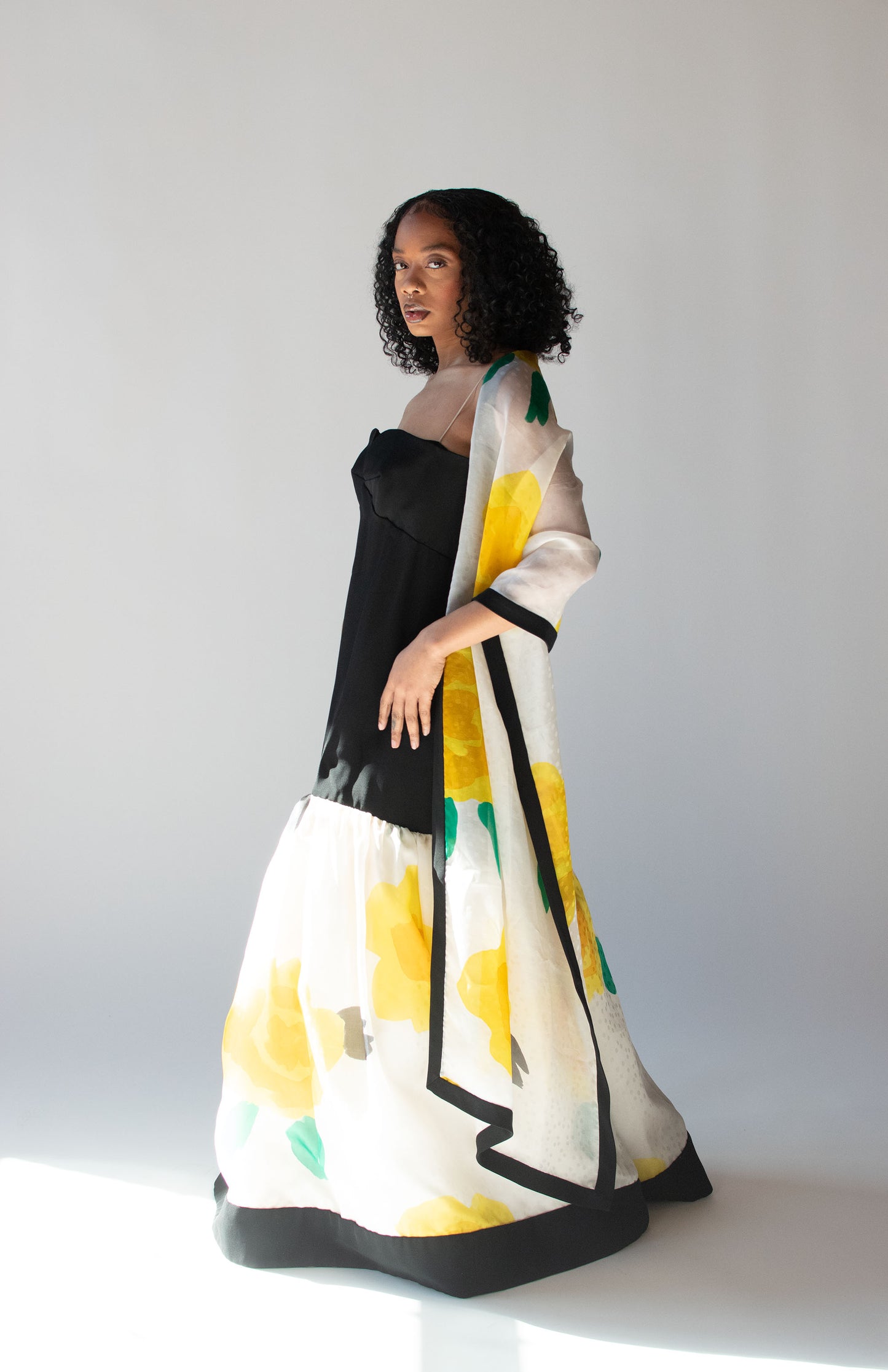 1980s Floral Gown | Frank Tignino