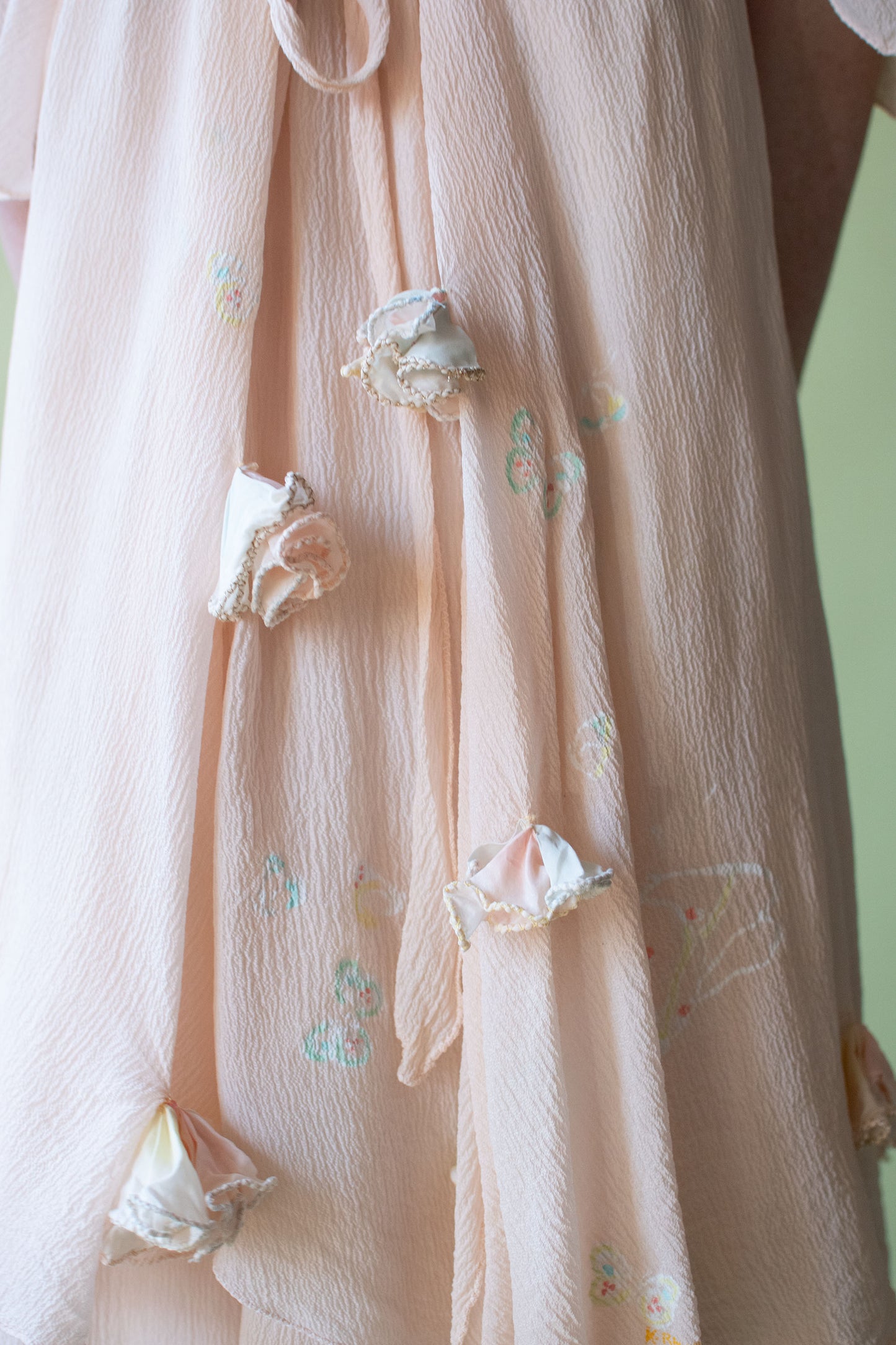 1970s Painted Chiffon Dress Set | Bobolocon