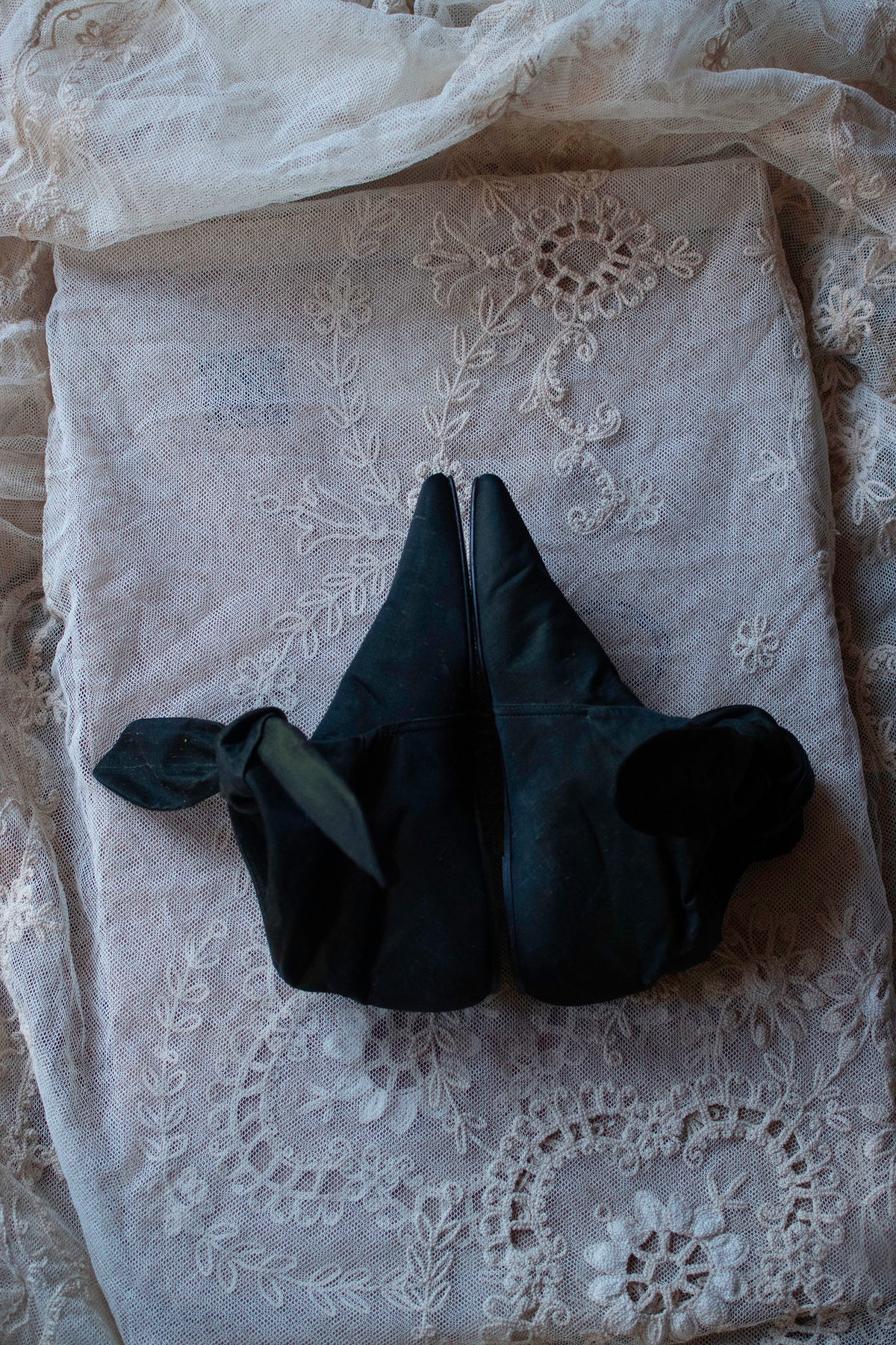 Green Silk Booties | Romeo Gigli