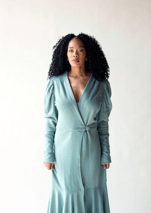 Mutton Sleeve Sweatshirt Dress | Norma Kamali