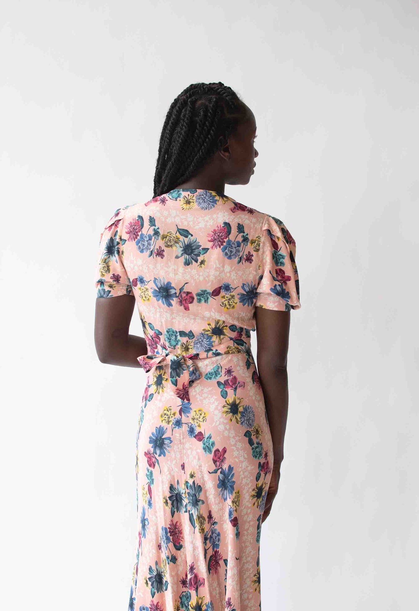 1940s Floral Print Dressing Gown