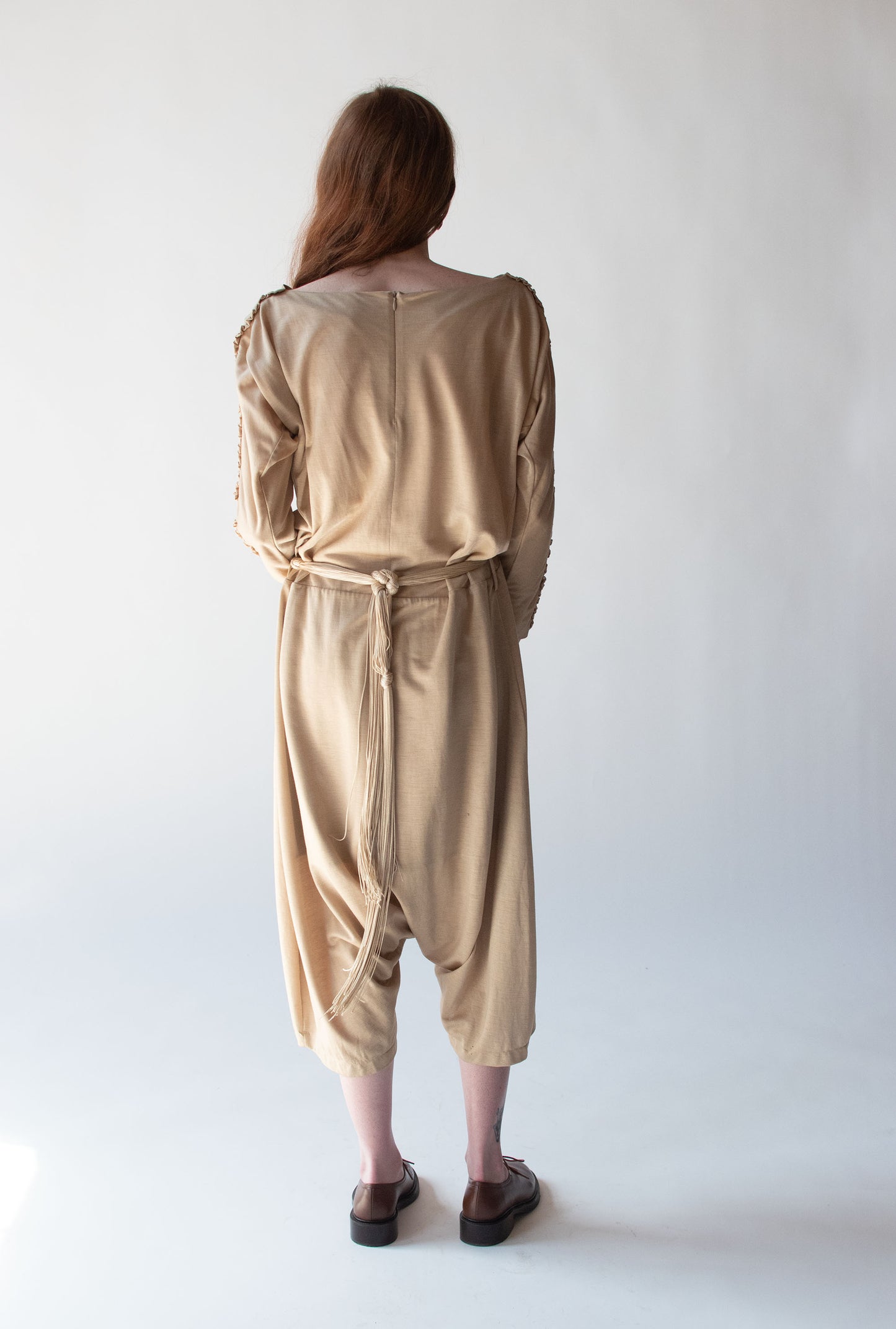 Beige Jumpsuit | Yves Satin Laurent Rive Gauche 2009