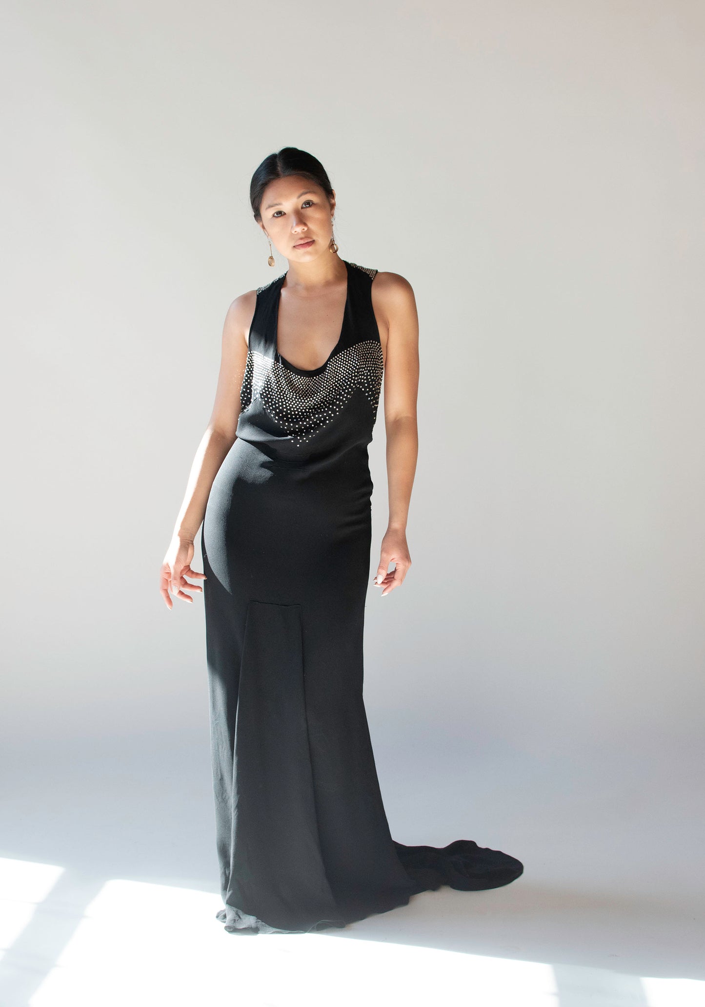 1930s Gown w/ Rhinestones | Agnes - Drecoll