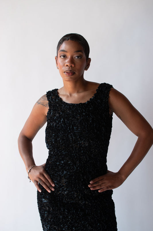 1990s Silk Ribbon Dress | Isaac Mizrahi