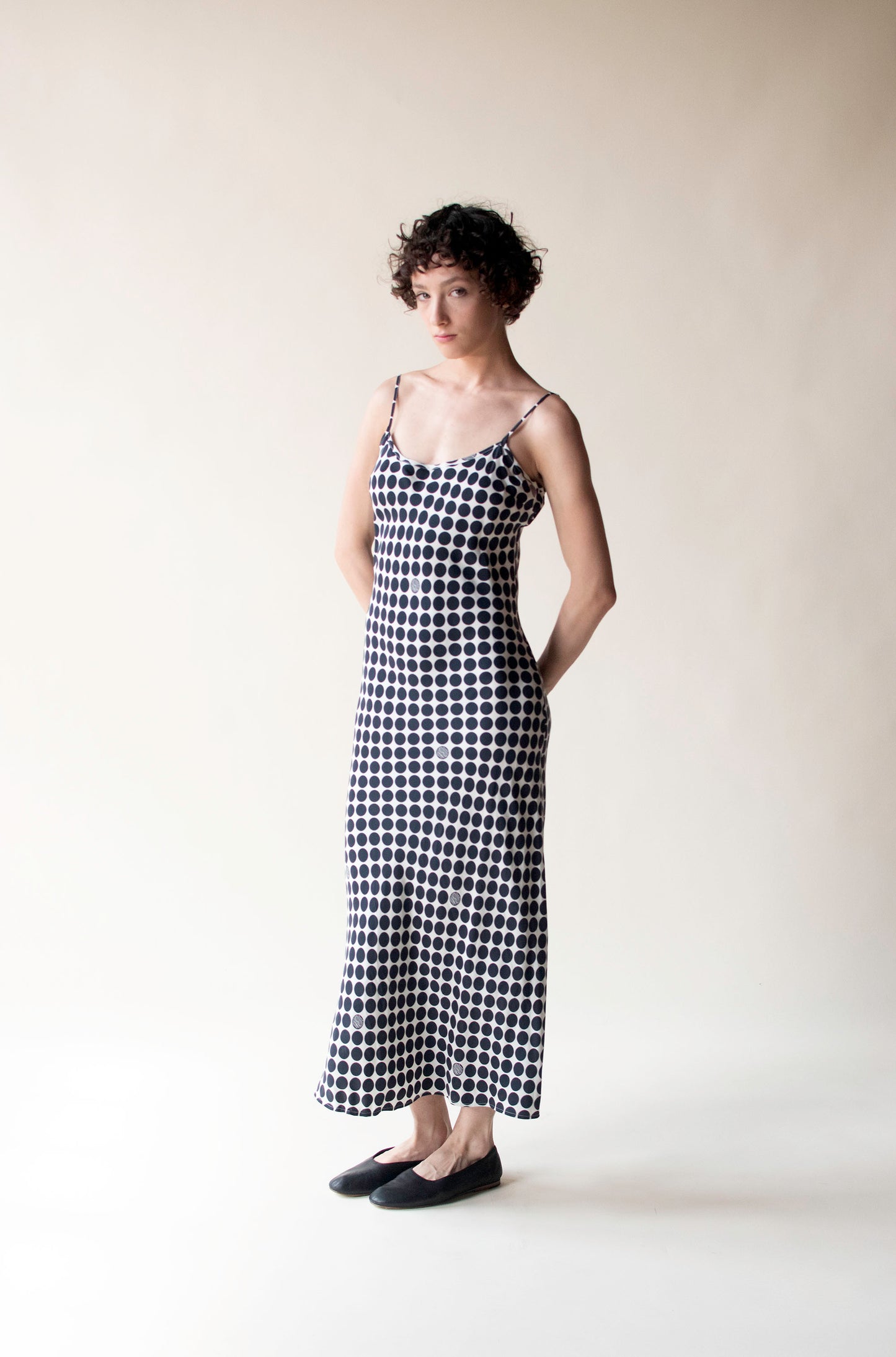 Polka Dot Silk Dress | Bill Blass