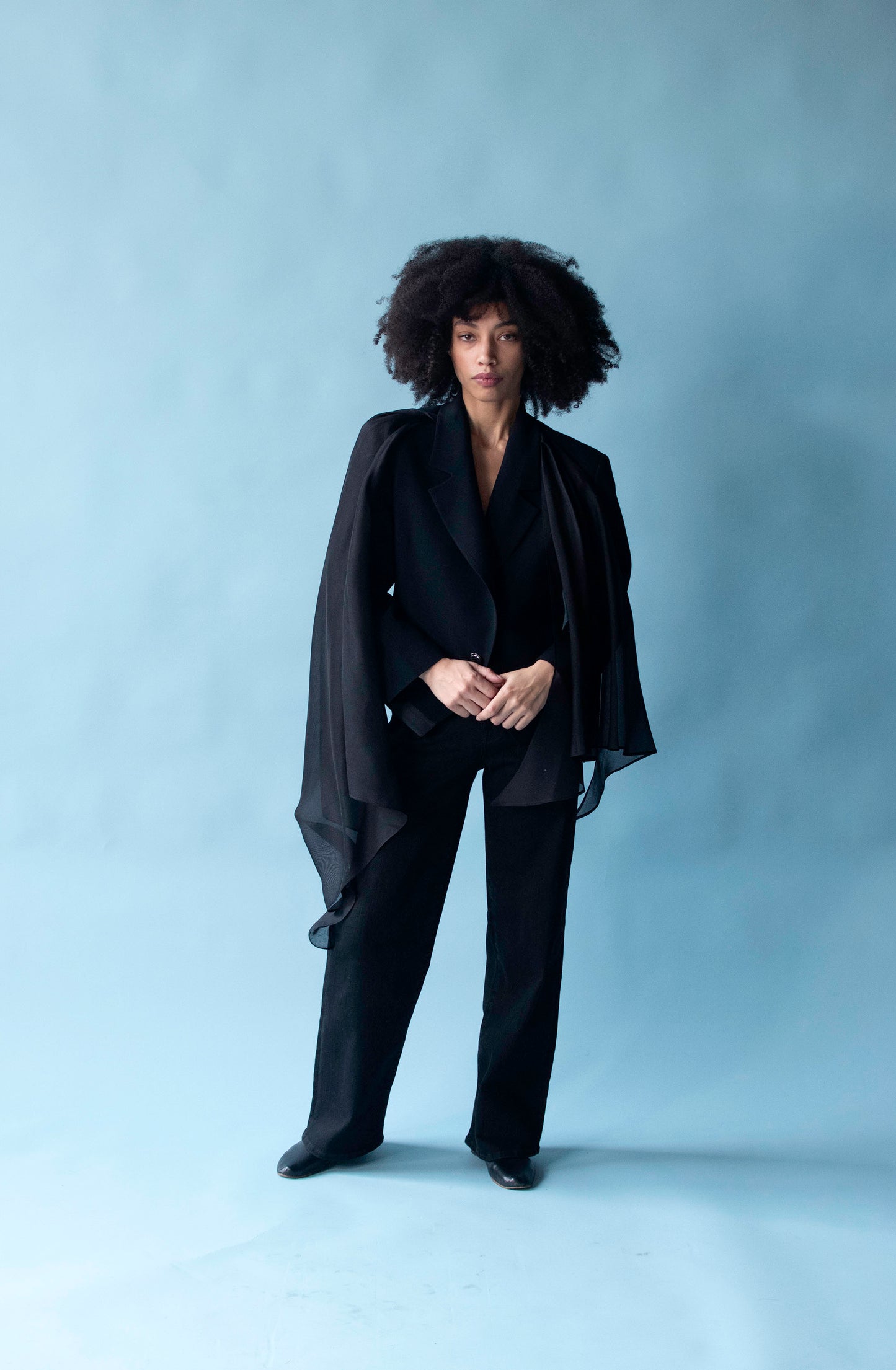 Black Blazer w/ Silk Accents | Gianfranco Ferré.