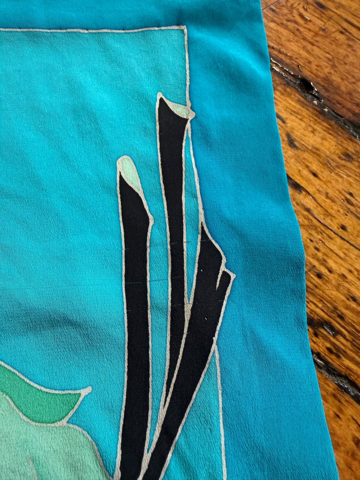 1970s Hand Painted Silk Set | Saks Fifth Avenue