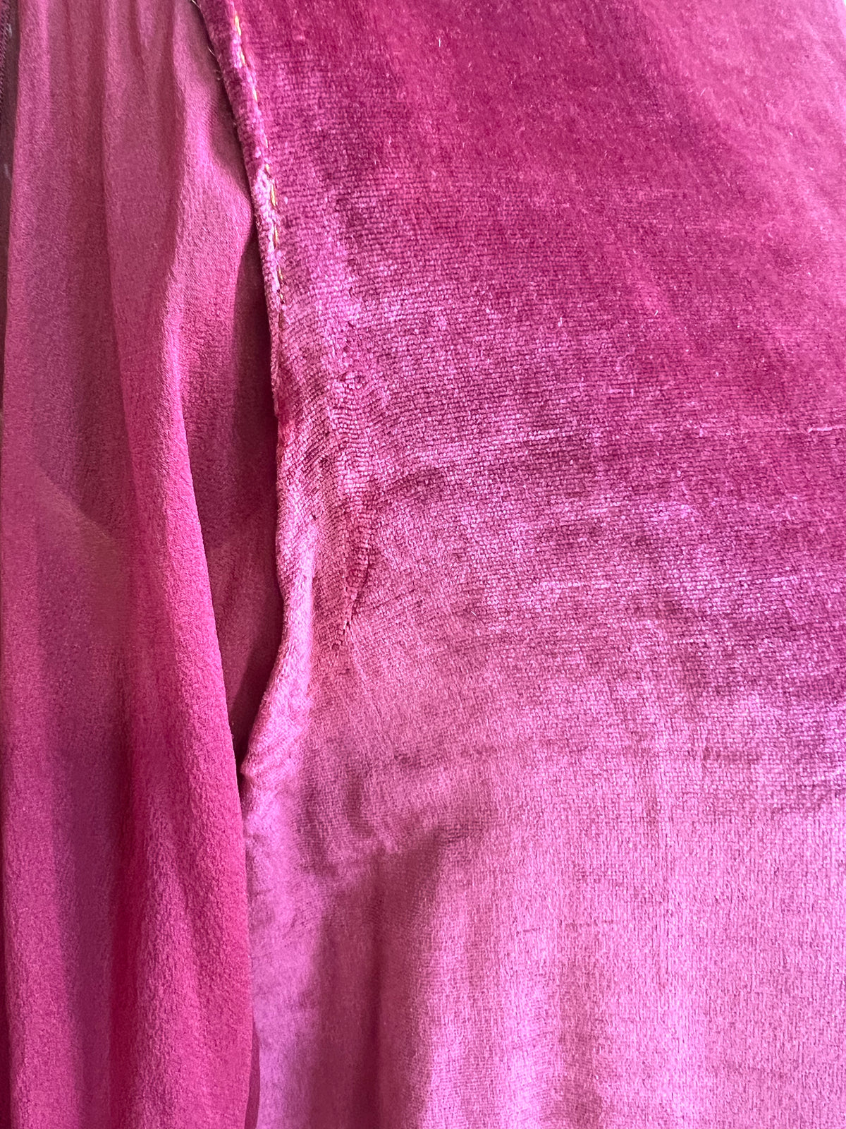 1920s Panne Velvet Dress