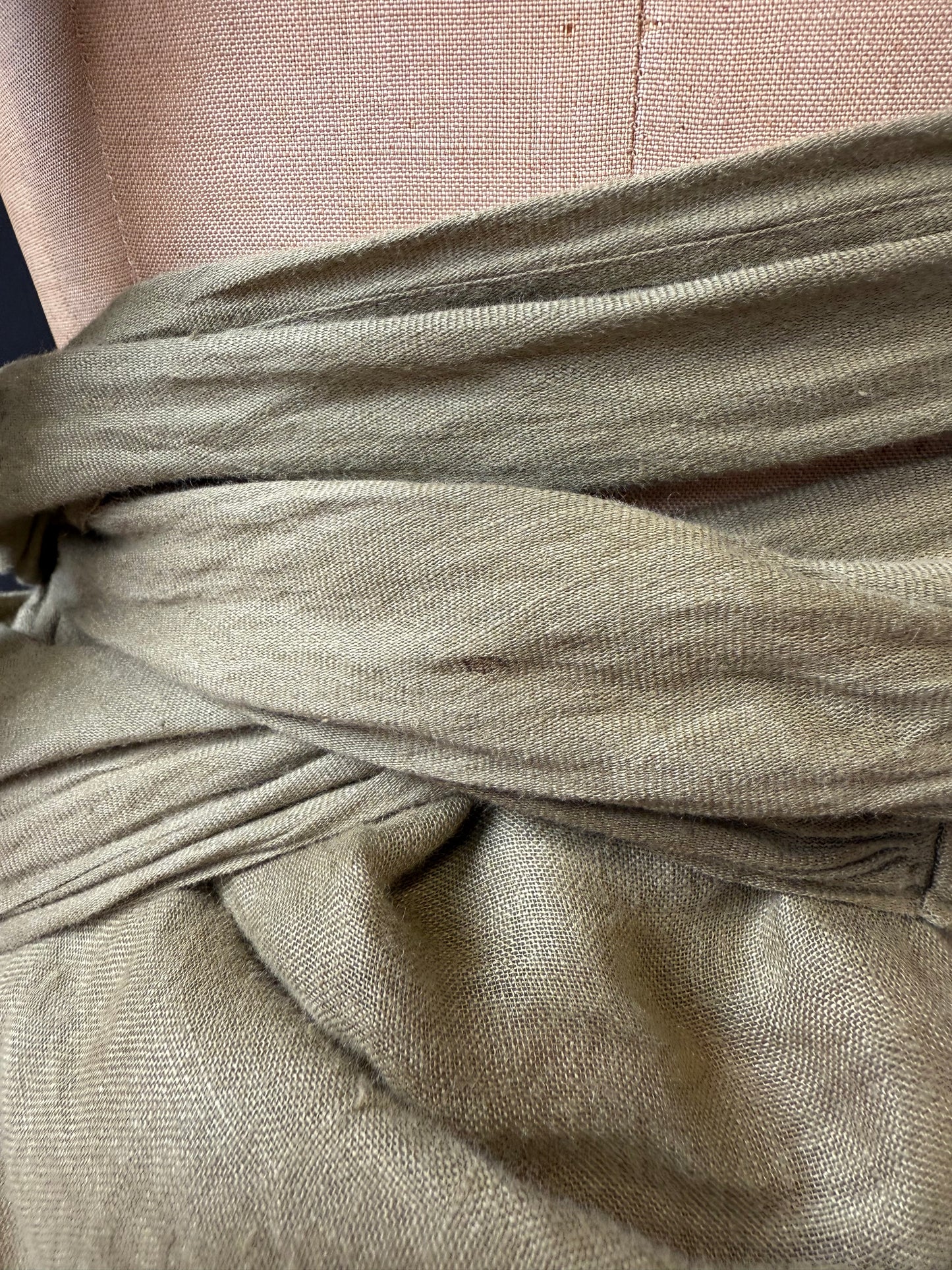 Convertible Linen Wrap Skirt / Dress | Romeo Gigli for Callaghan 1989