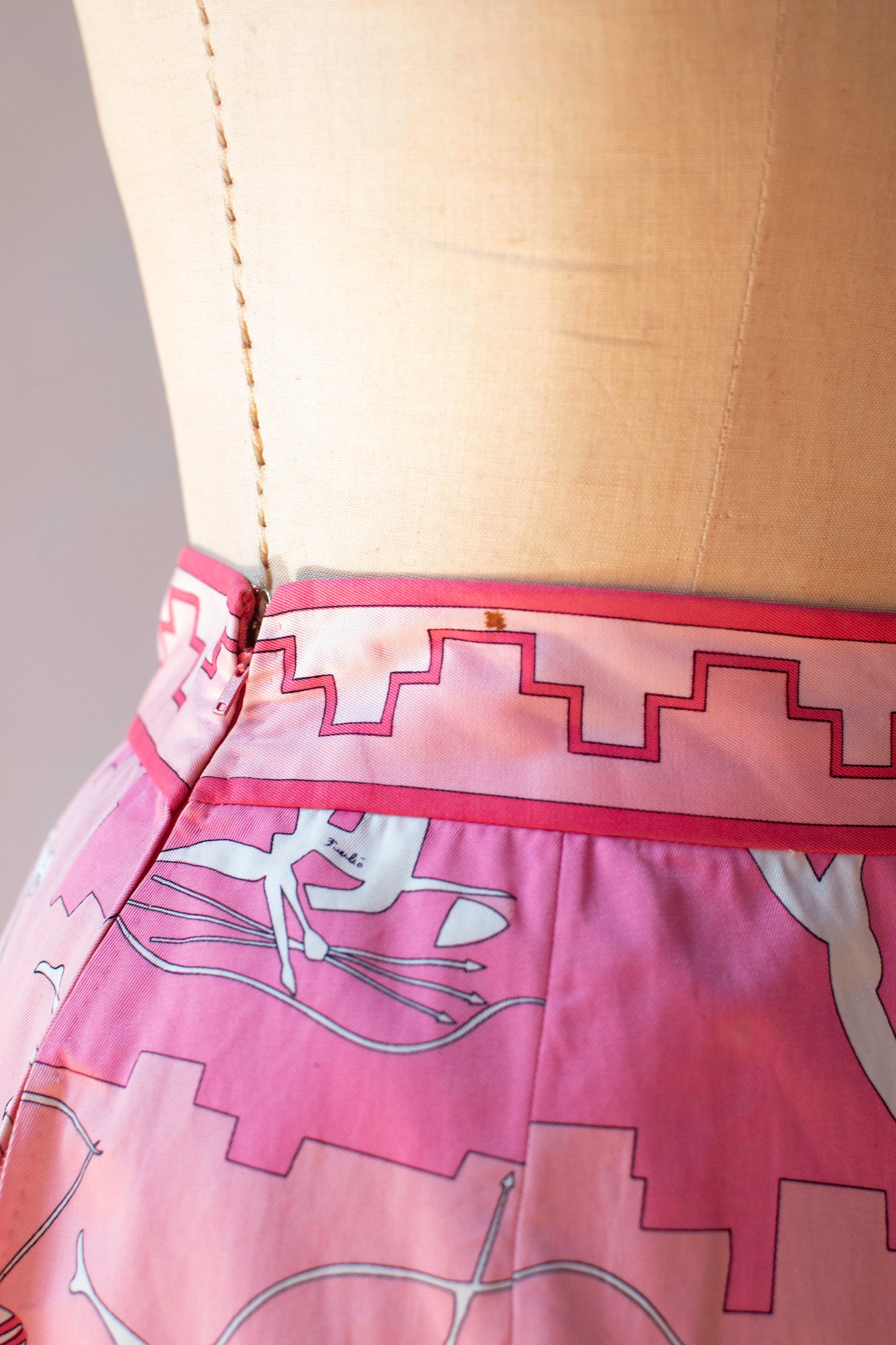 1960s Archer Print Skirt | Emilio Pucci