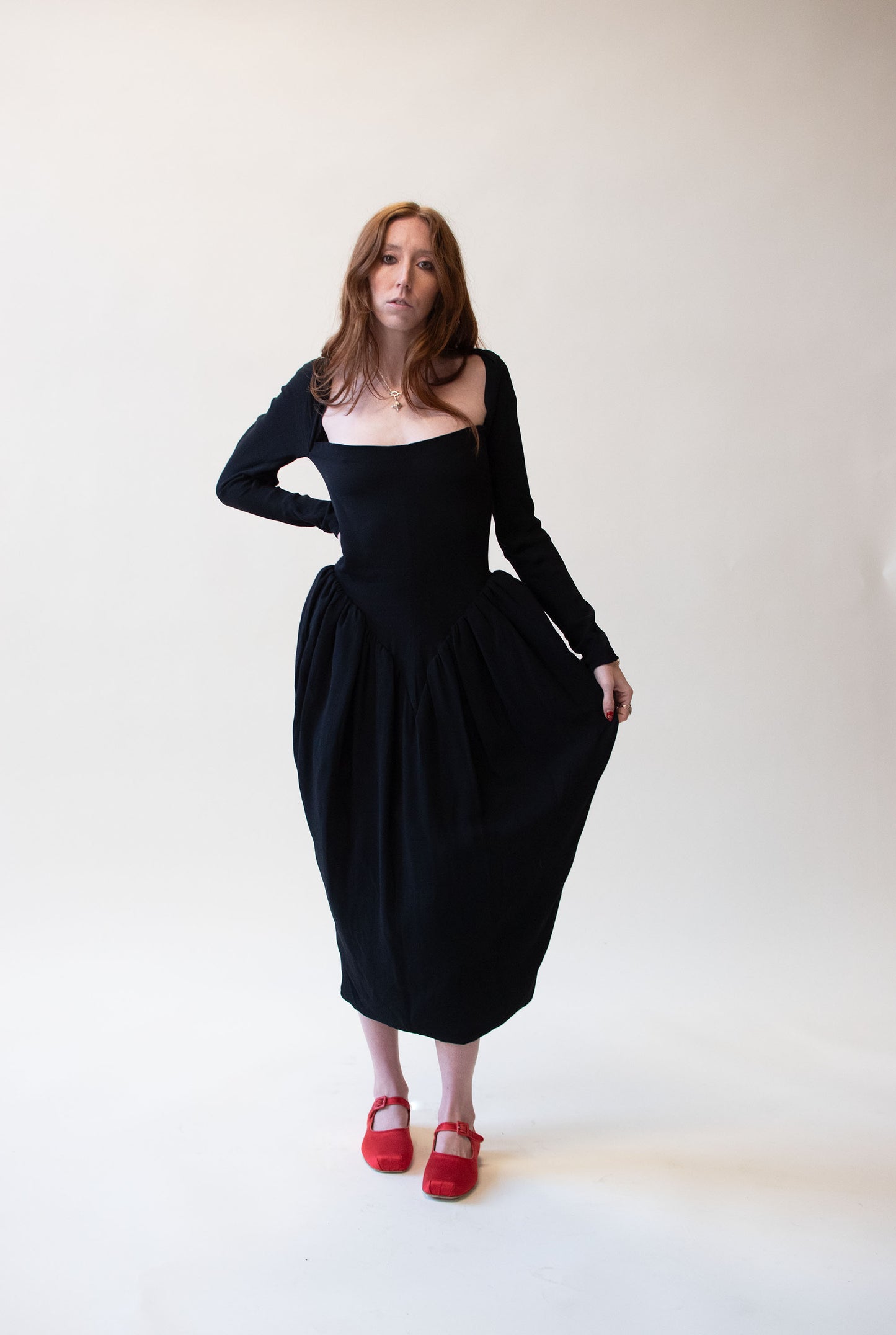 Black Silk Dress | Romeo Gigli SS 1987