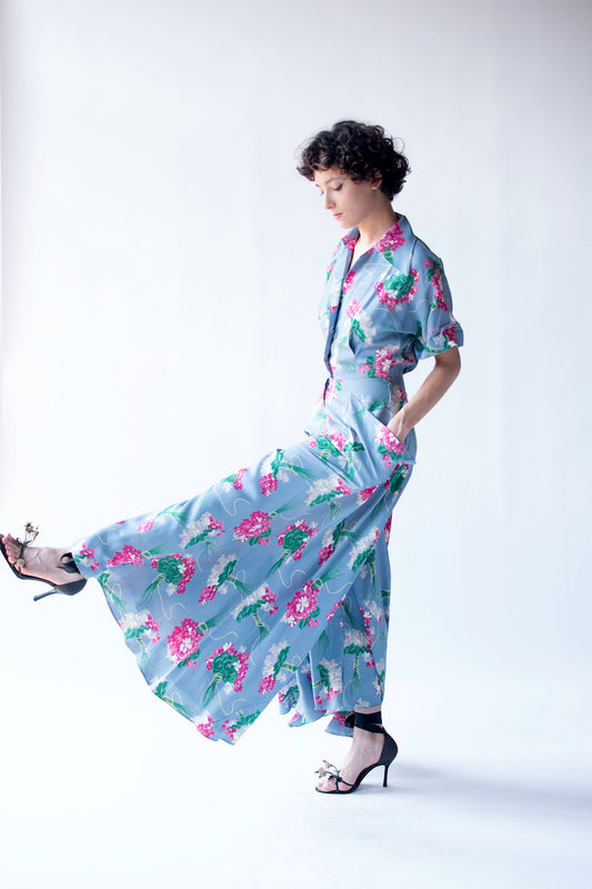 1940s Wide Leg Jumpsuit