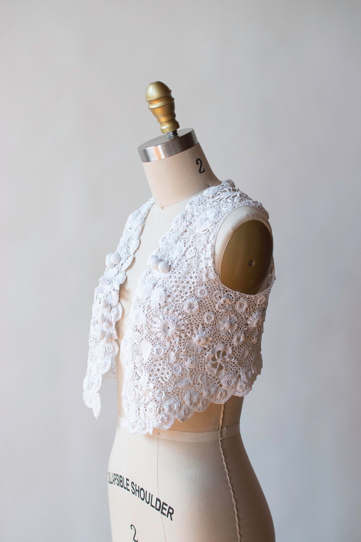 Antique Irish Crochet Vest