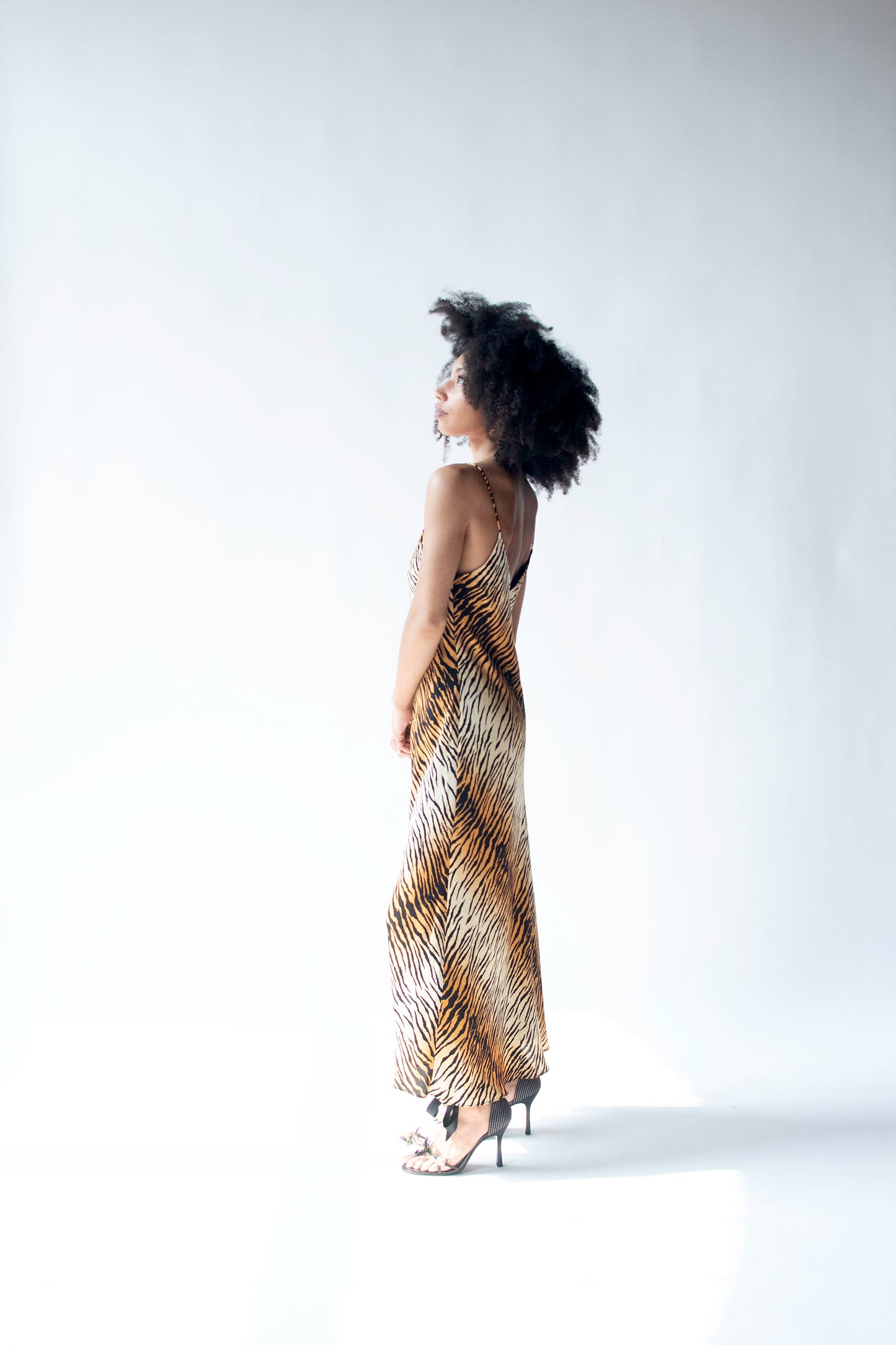 Y2K Tiger Print Slip Dress