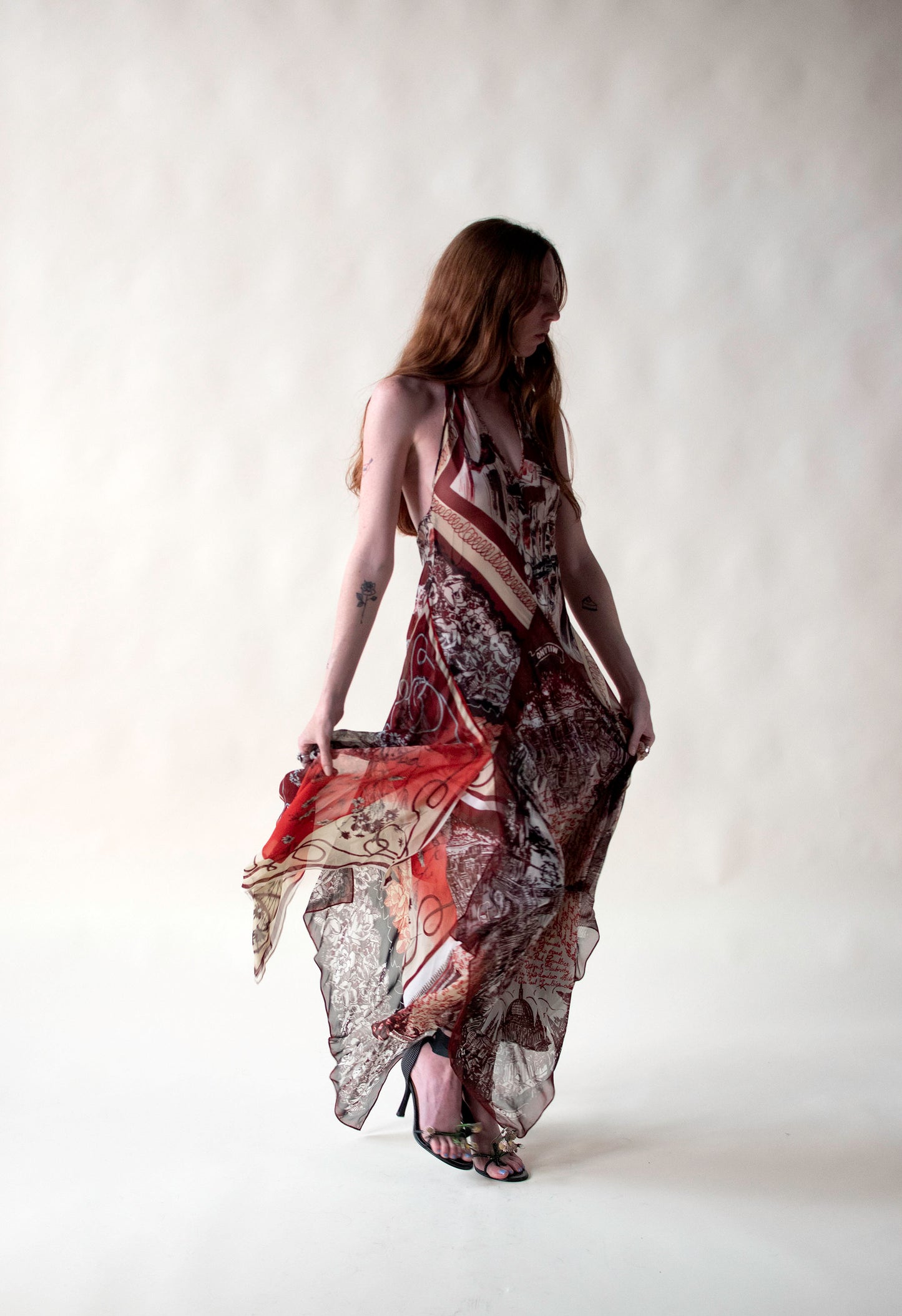 Chiffon Halter Dress | Jean Paul Gaultier SS 2001