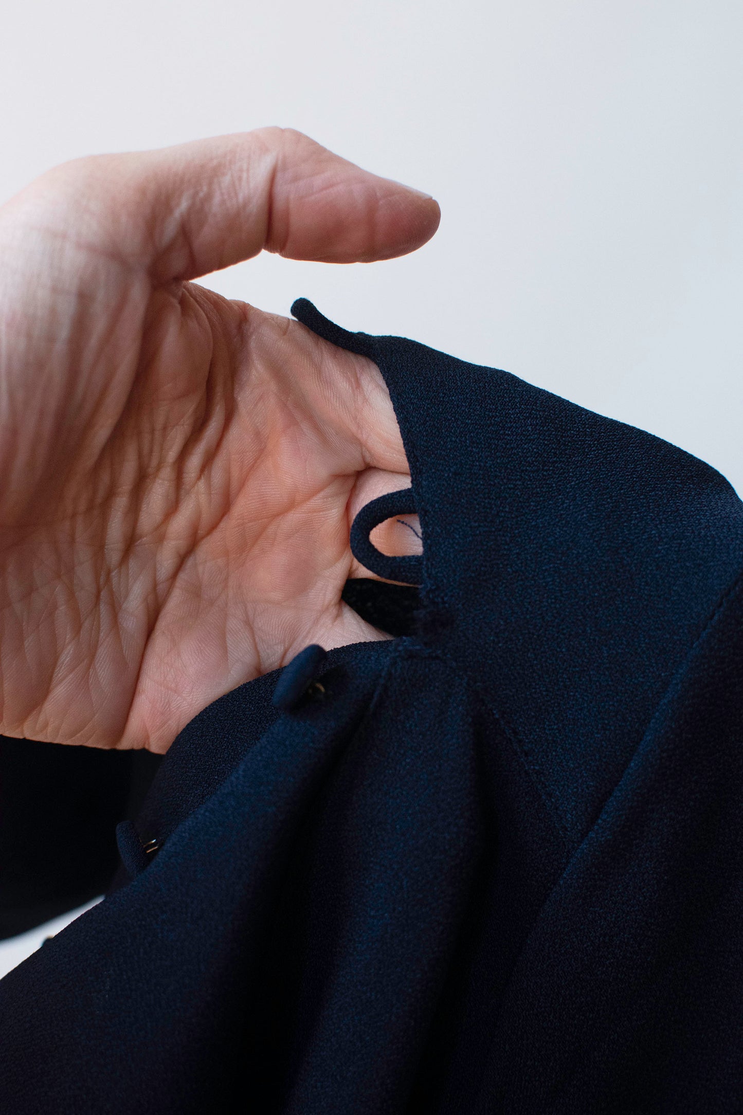 Navy Blue Bias Cut Dress | John Galliano 'Charles James' collection, SS 1989