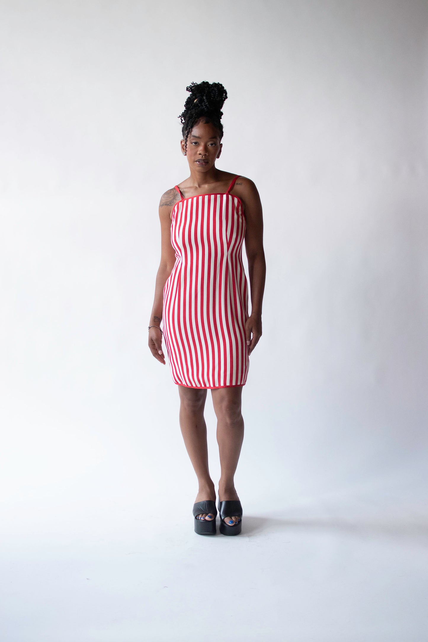 1990s Red and White Striped | Geoffrey Beene