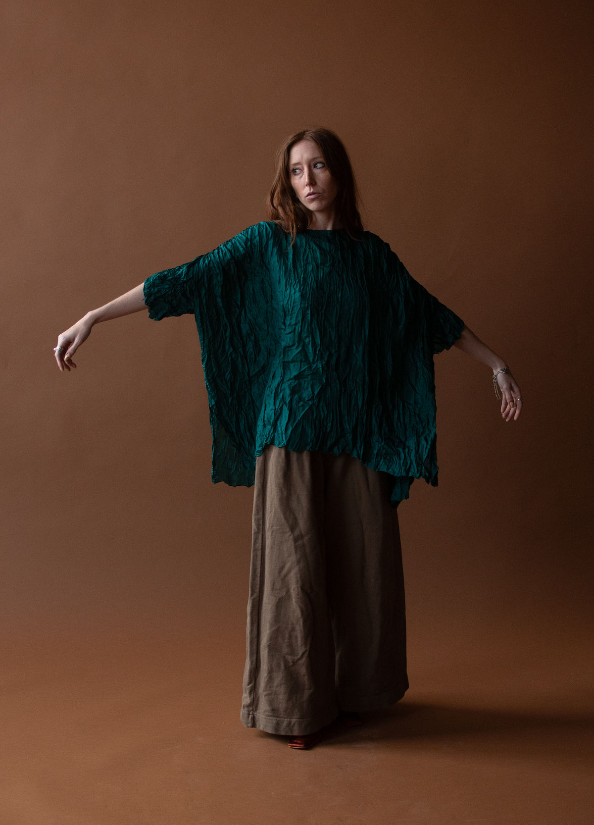 Crinkle Silk Tunic | Holly Lueders