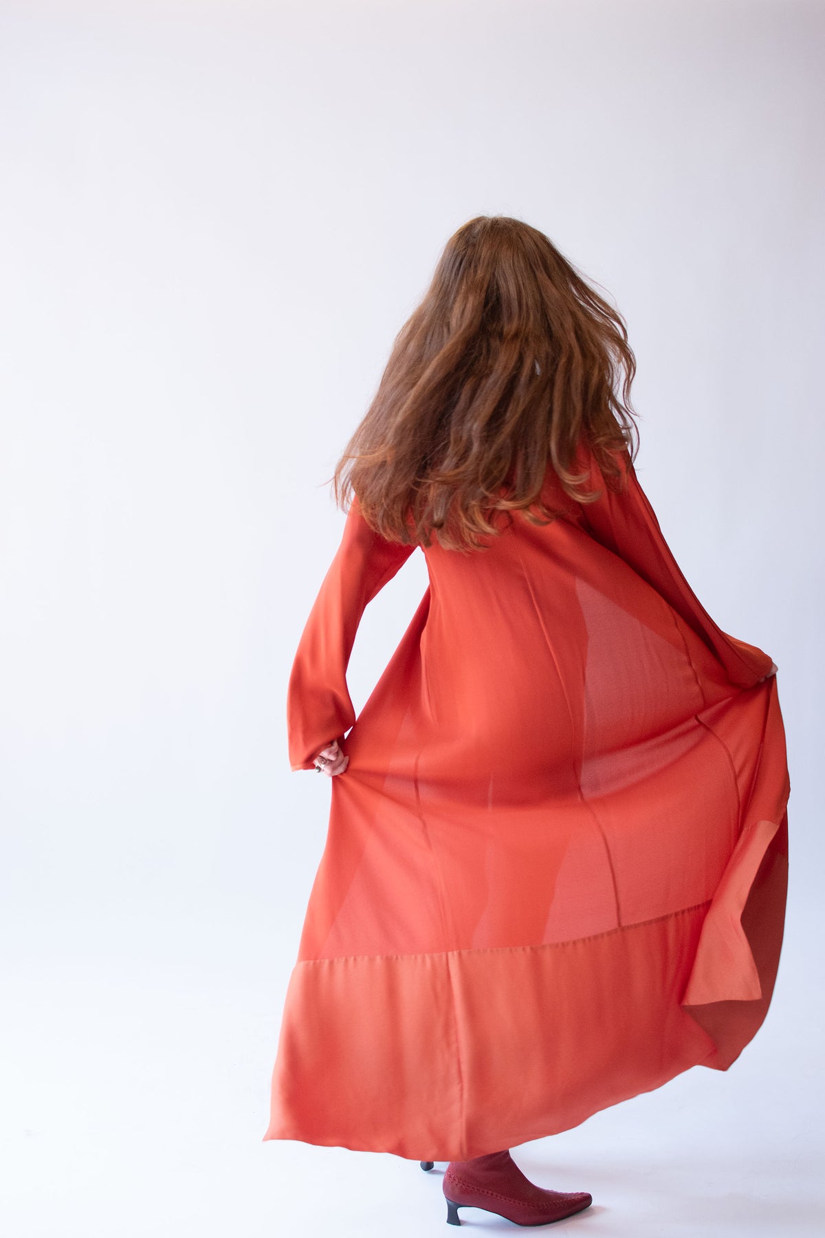 Orange Silk Duster | La Perla