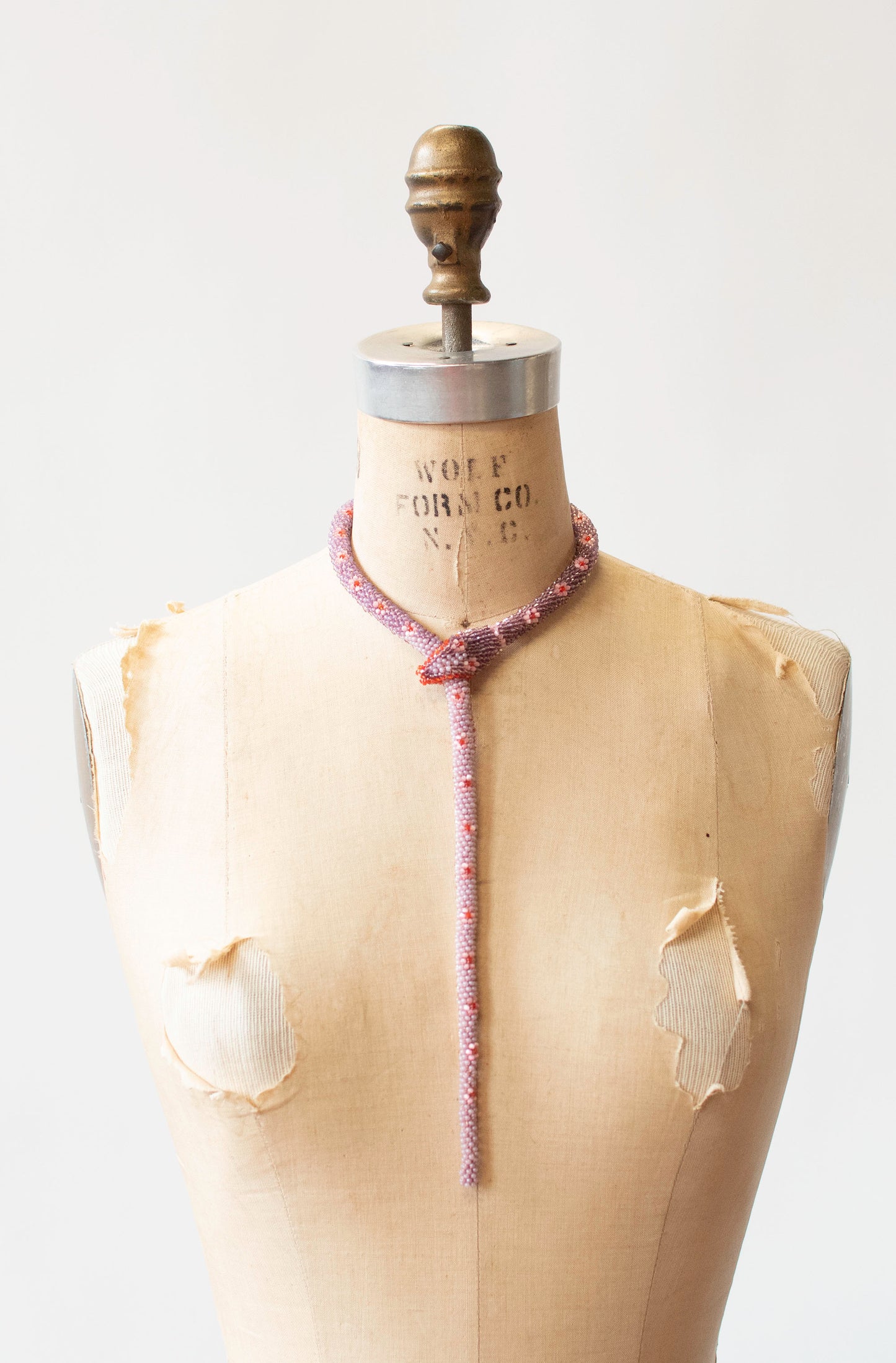 Bead Crochet Snake | Lavender Flower