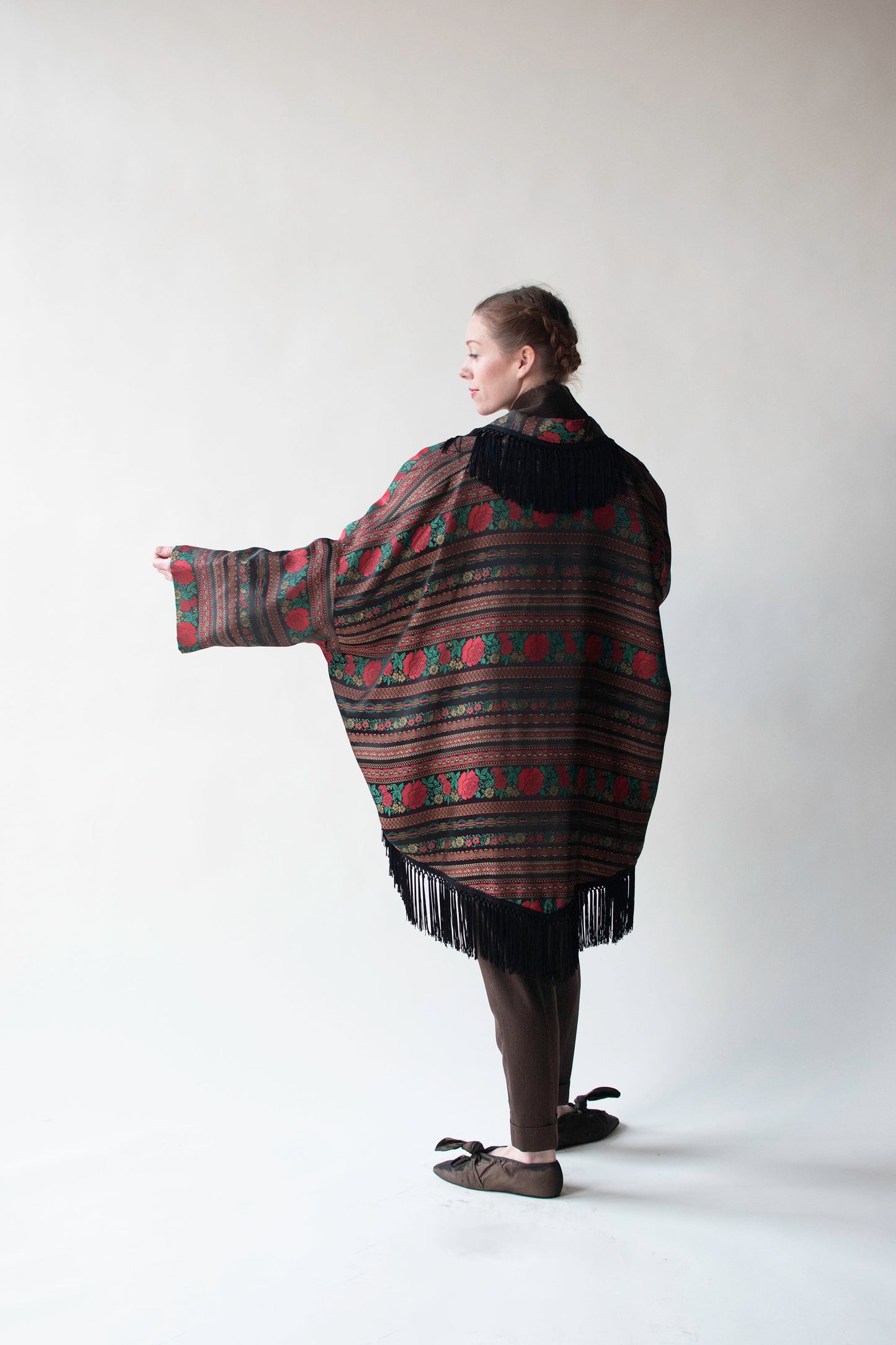 Fringed Rose Cocoon Coat | Romeo Gigli for Callaghan AW 1990