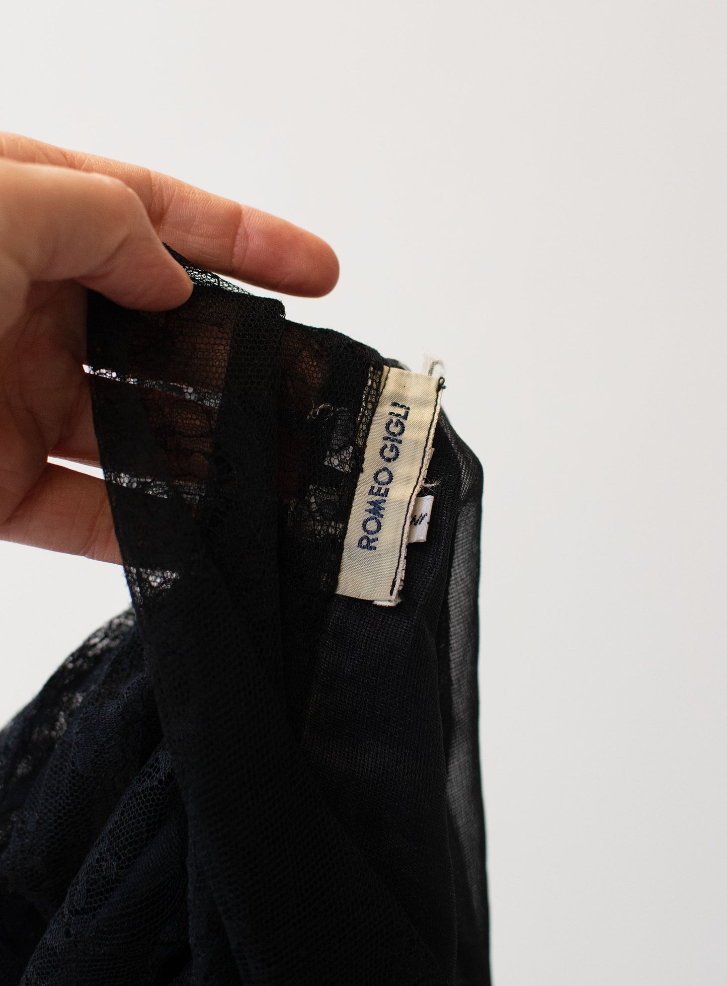 Black Lace Skirt | Romeo Gigli AW 1987