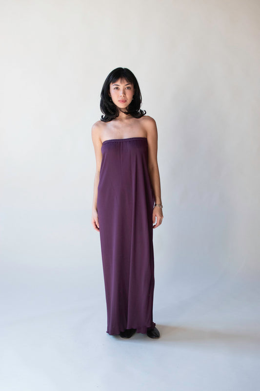 Plum Jersey Column Gown | Gianni Versace for Callaghan