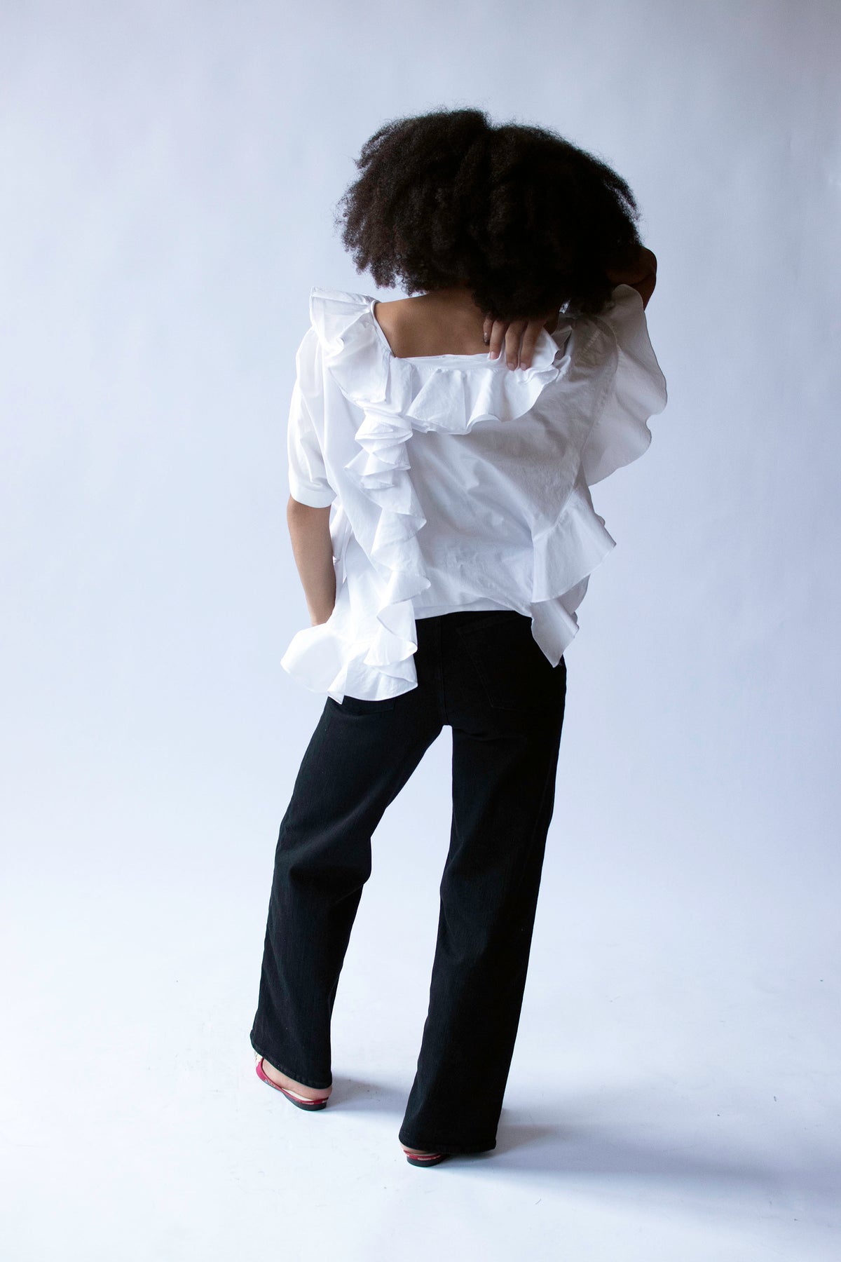 Ruffled White top | Junya Watanabe Comme des Garcons SS 2007
