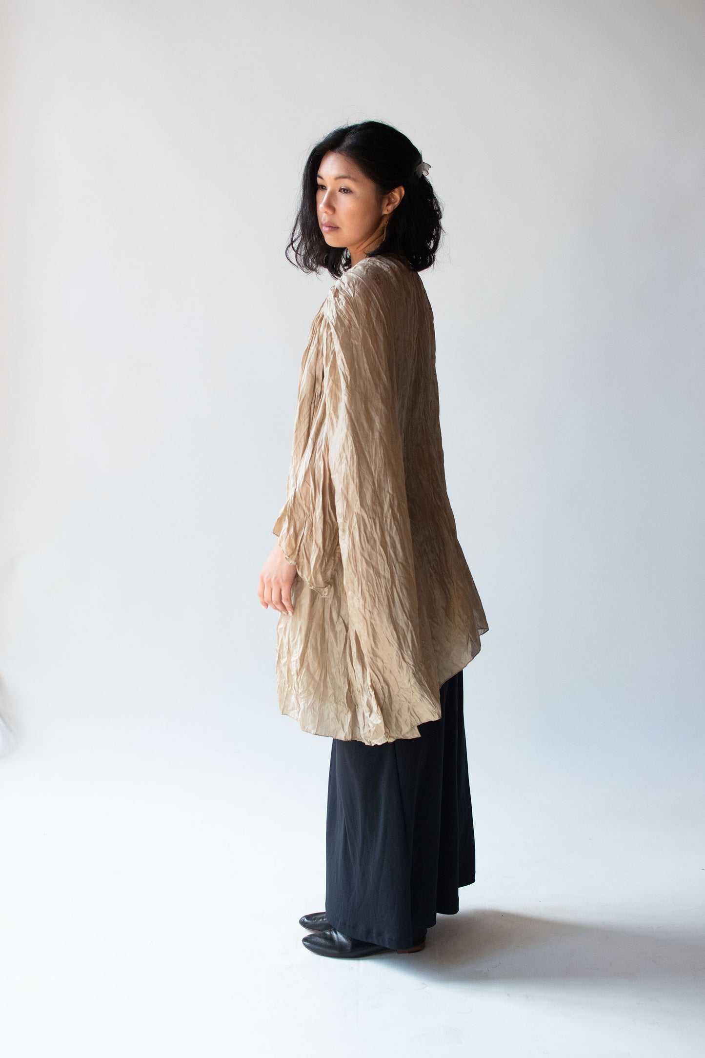 1990s Crinkle Silk Jacket | Holly Lueders