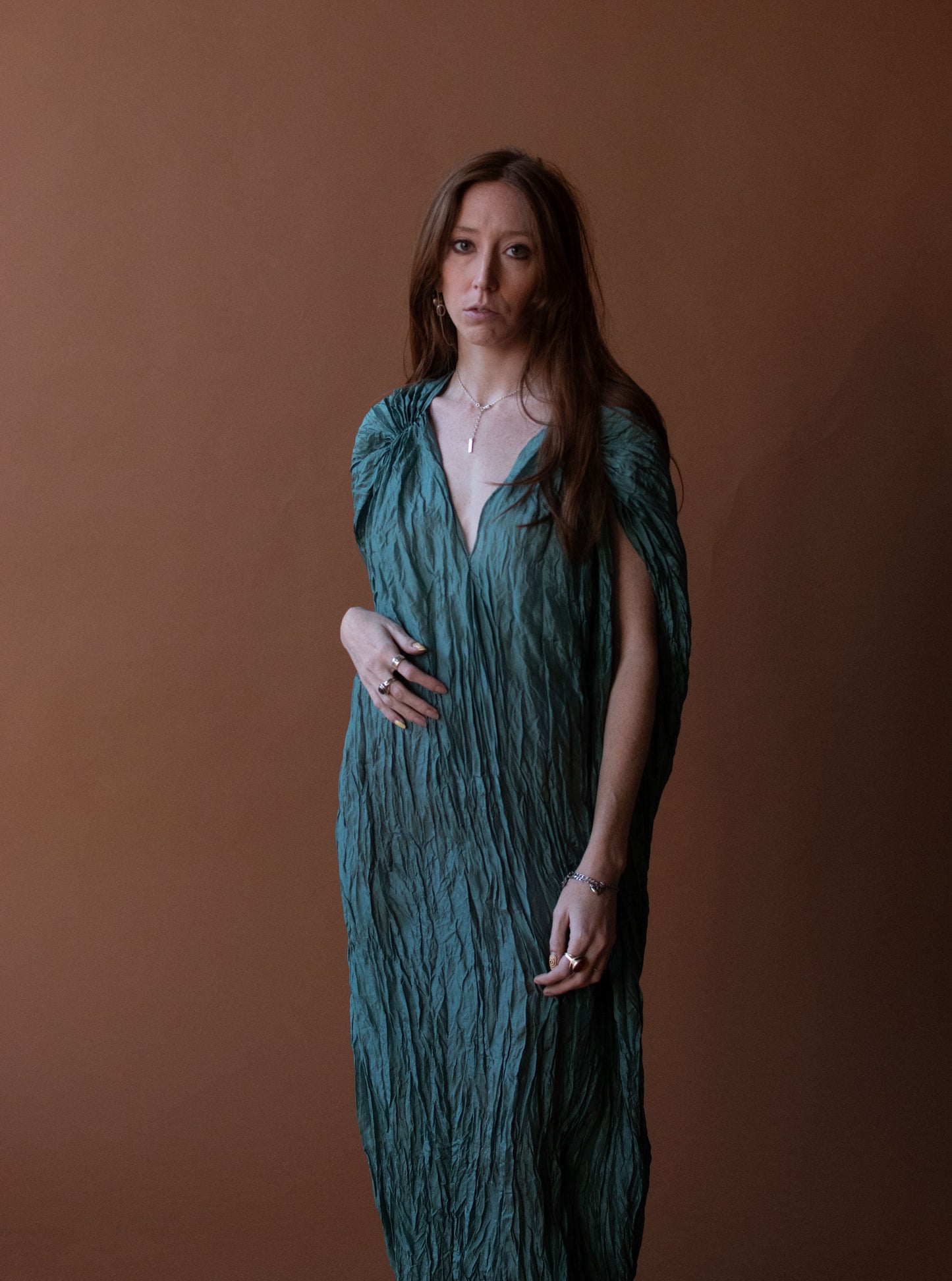 Silk Caryatid Dress | Holly Lueders
