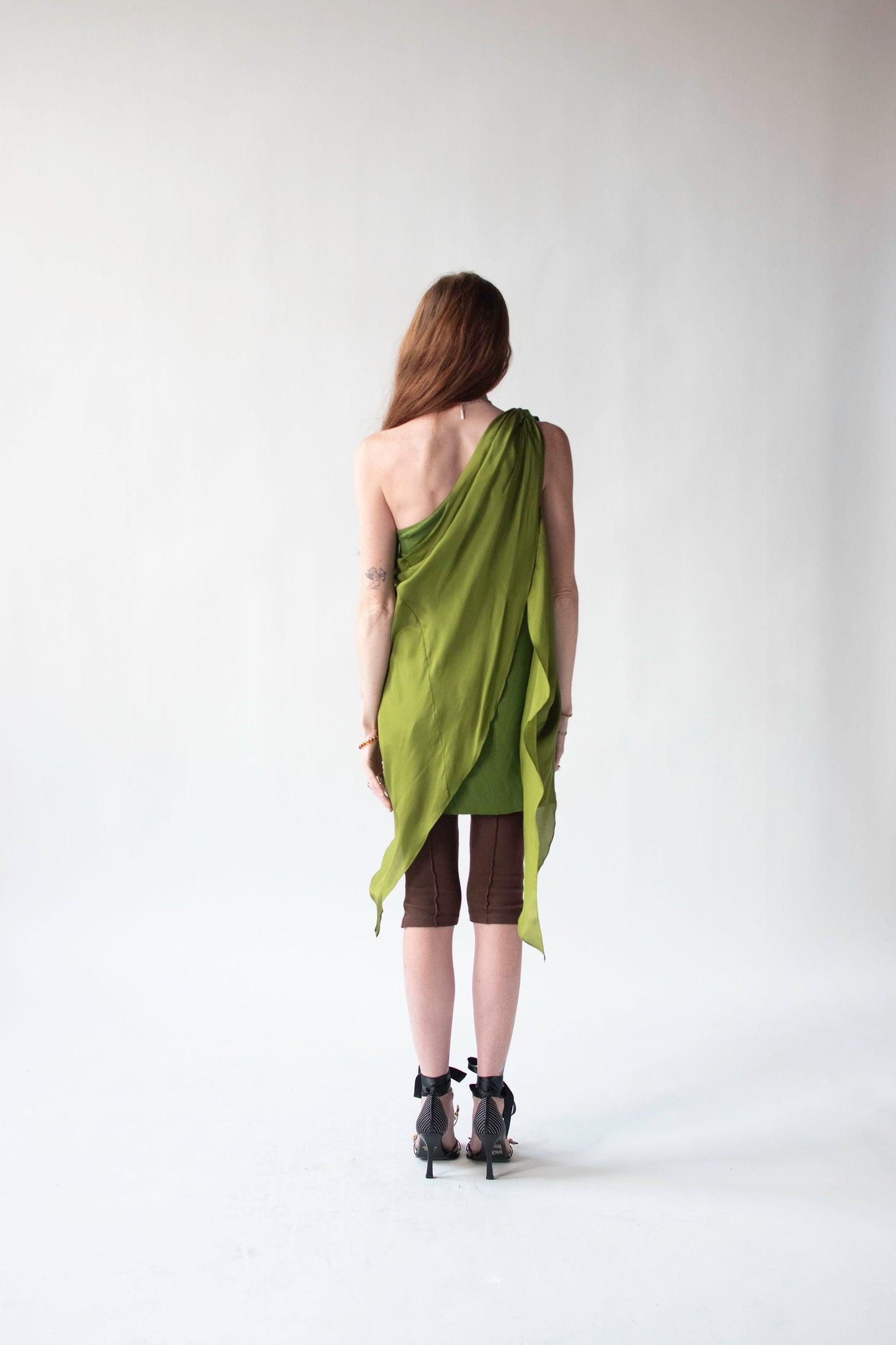 Green Jersey & Silk Tunic | DKNY