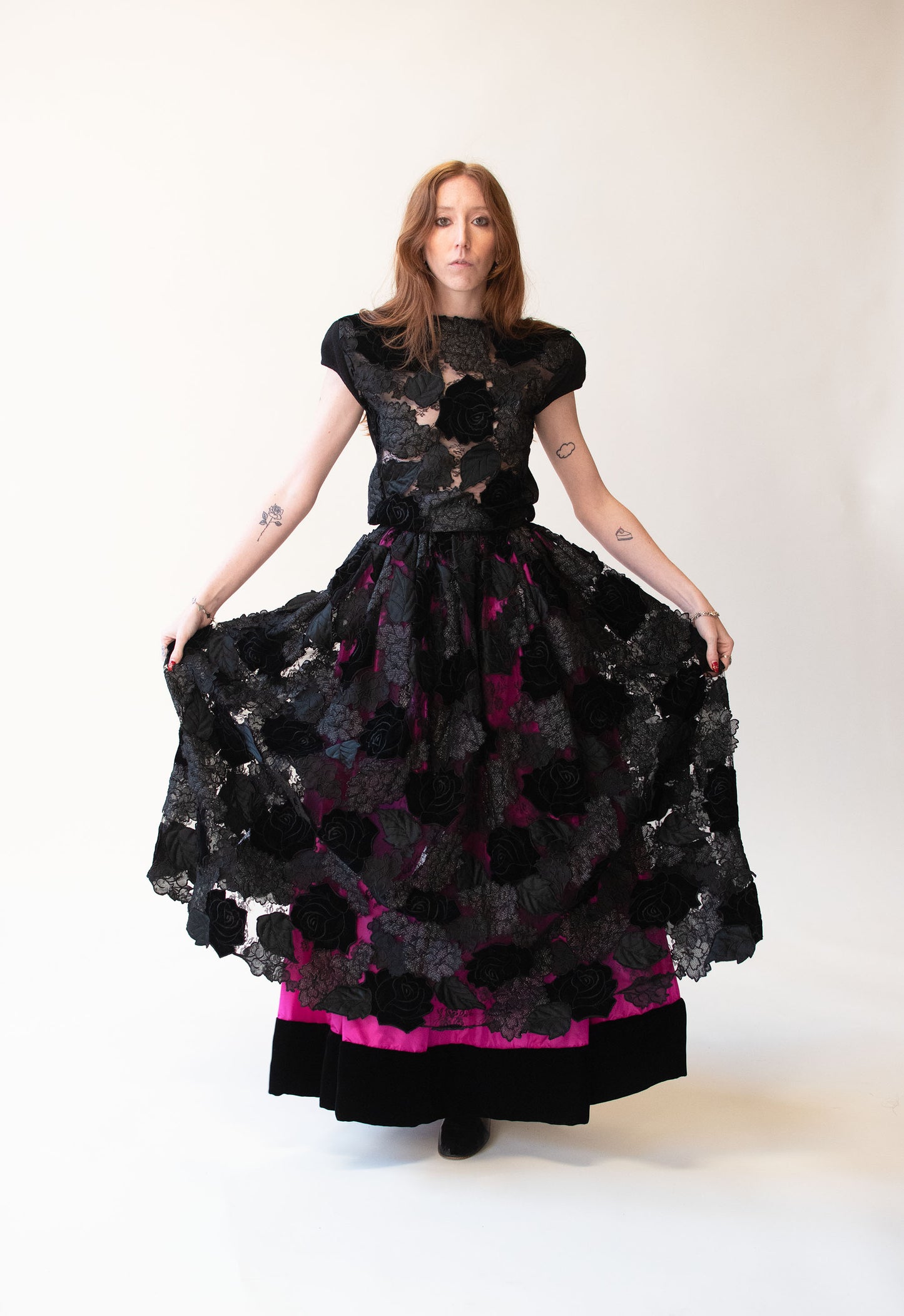 1980s Applique Evening Set | Valentino
