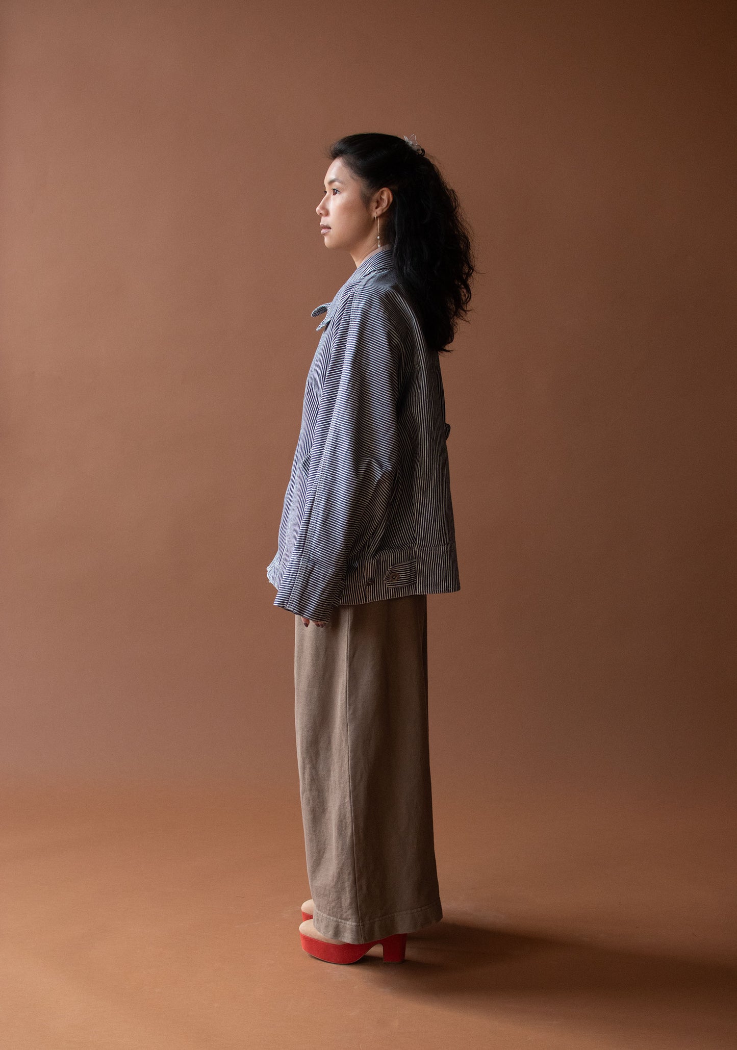 Engineer Stripe Jacket | Plantation Issey Miyake