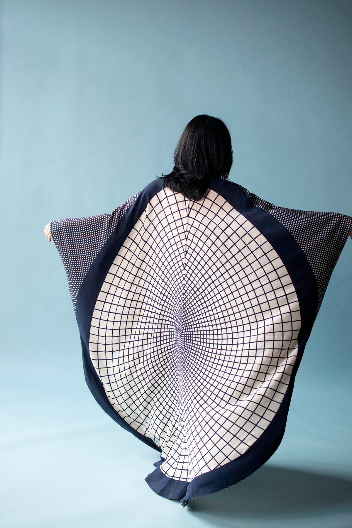 1970s Op Art Caftan