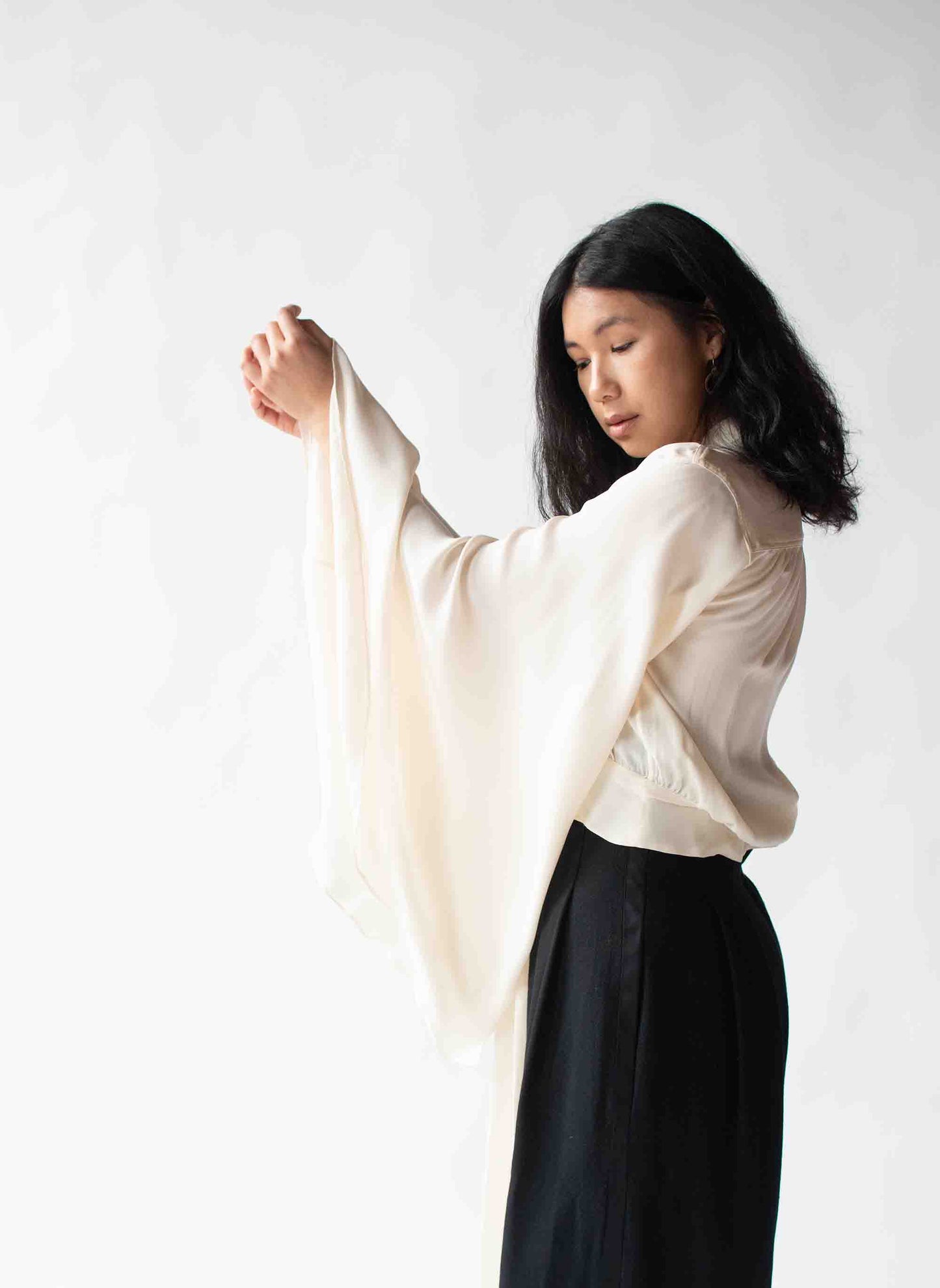 Wide Sleeve Silk Blouse | Jean Paul Gaultier
